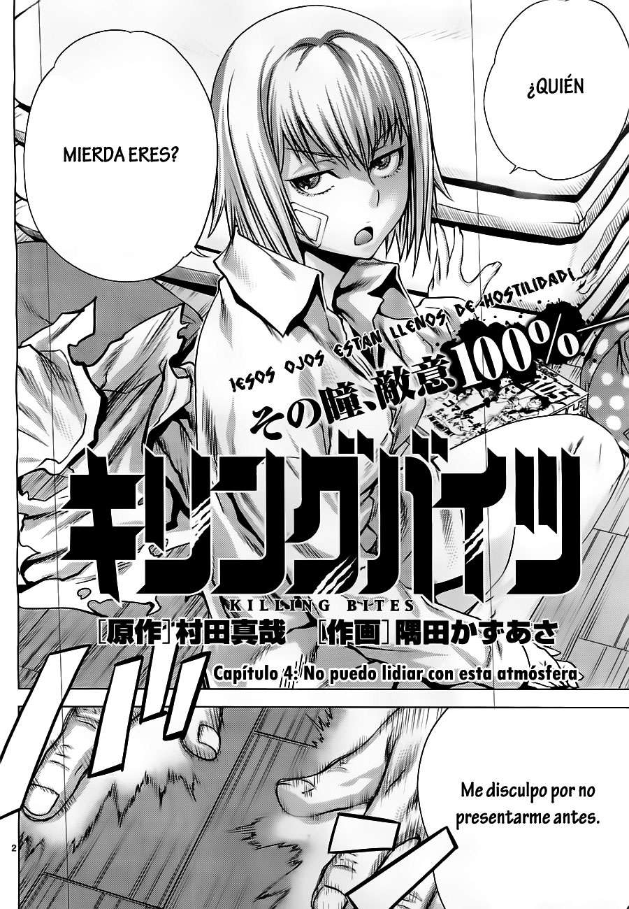 Killing Bites Capitulo 4: No puedo lidiar con esta atmosfera página 2