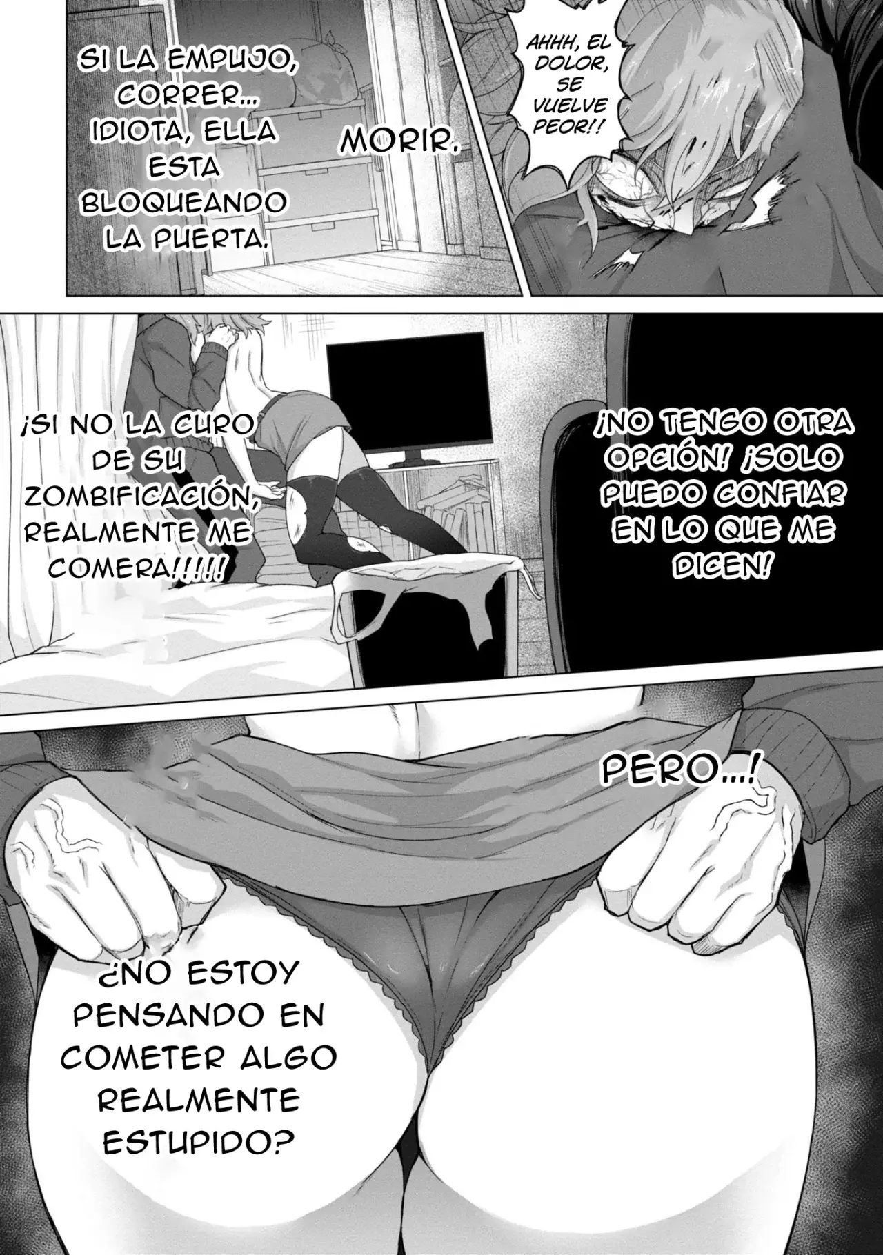 Solo mi vacuna puede salvar el mundo convertido en zombis Capitulo 1 página 36