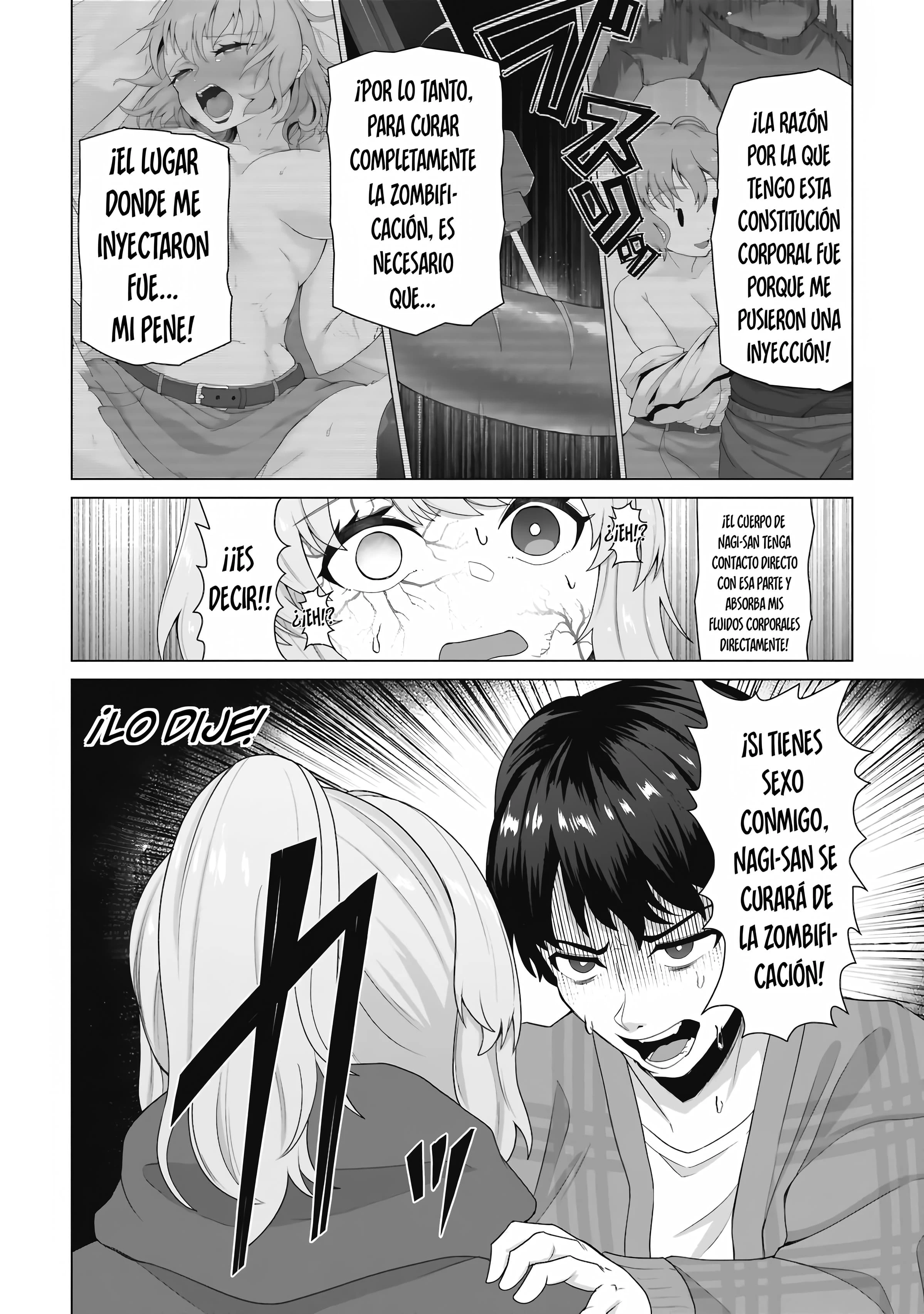 Solo mi vacuna puede salvar el mundo convertido en zombis Capitulo 31 página 13