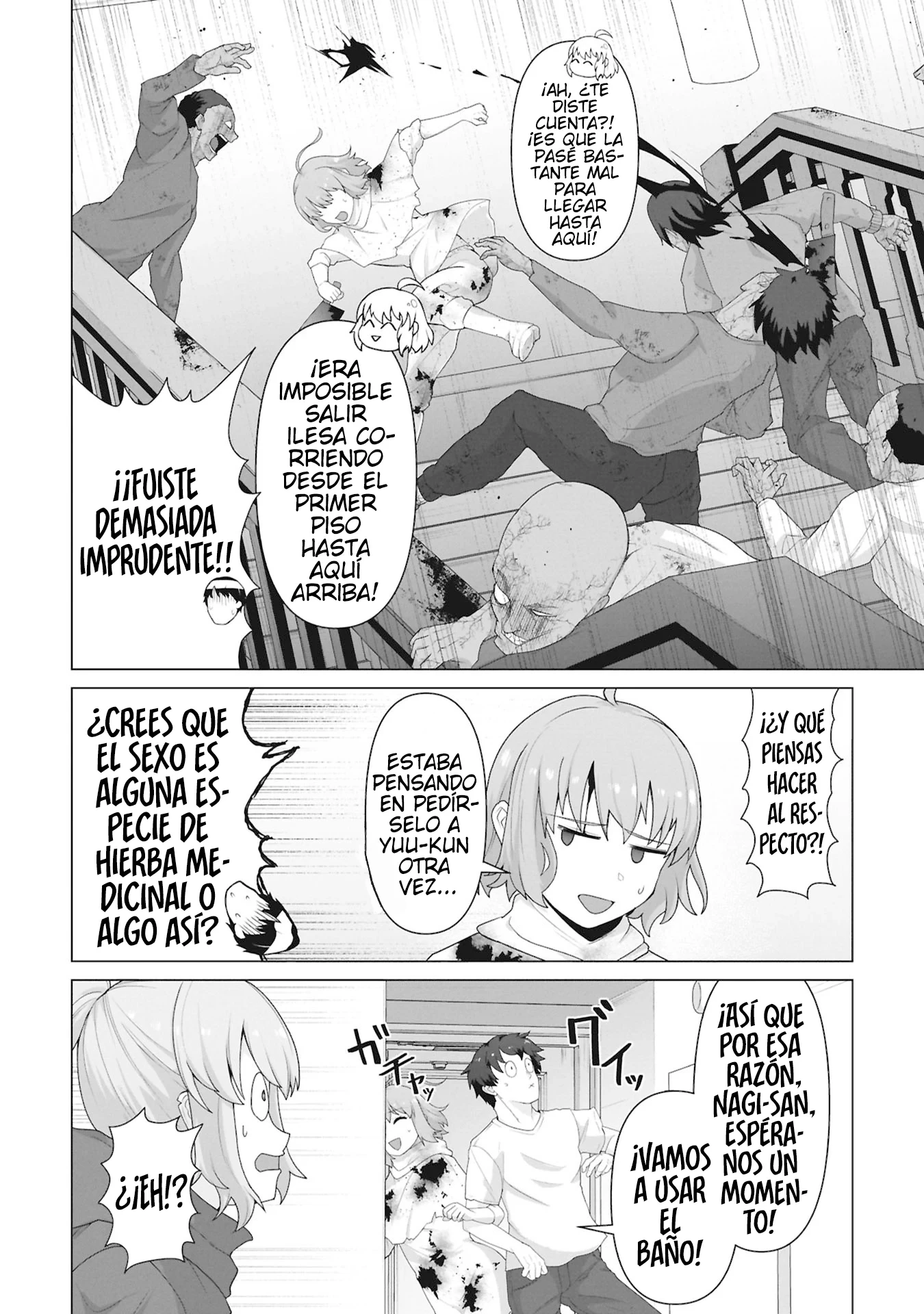Solo mi vacuna puede salvar el mundo convertido en zombis Capitulo 40 página 6