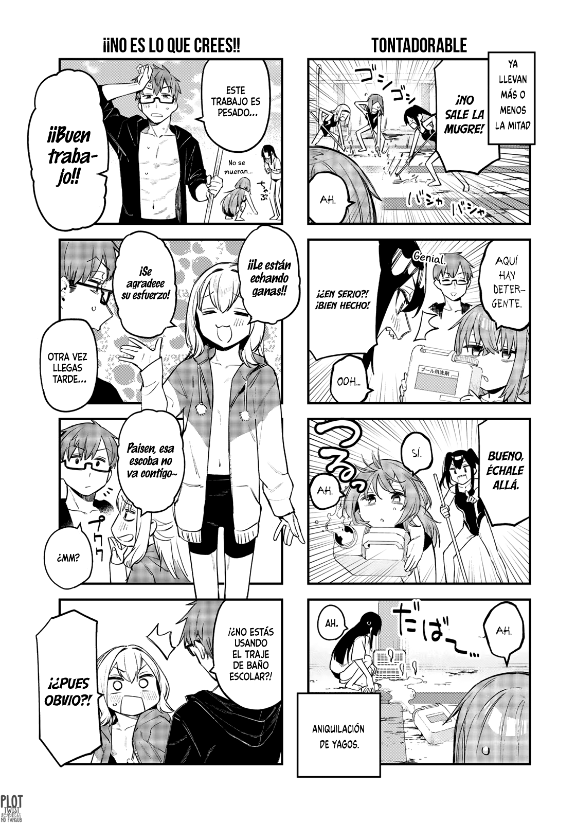 Seitokai ni mo Ana wa Aru! Capitulo 10: ¡¡Limpieza de piscina en traje de baño!! página 5