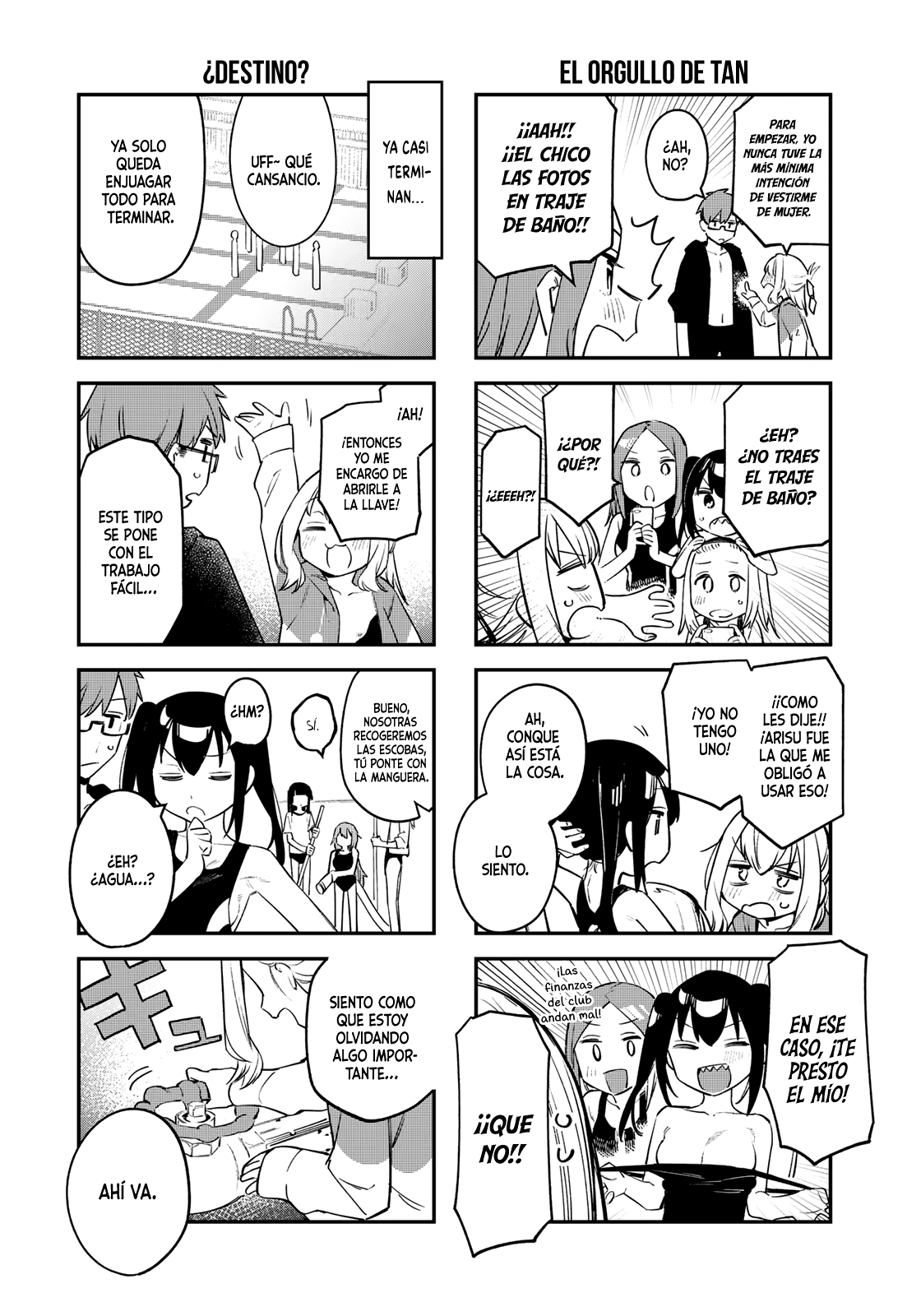 Seitokai ni mo Ana wa Aru! Capitulo 10: ¡¡Limpieza de piscina en traje de baño!! página 6