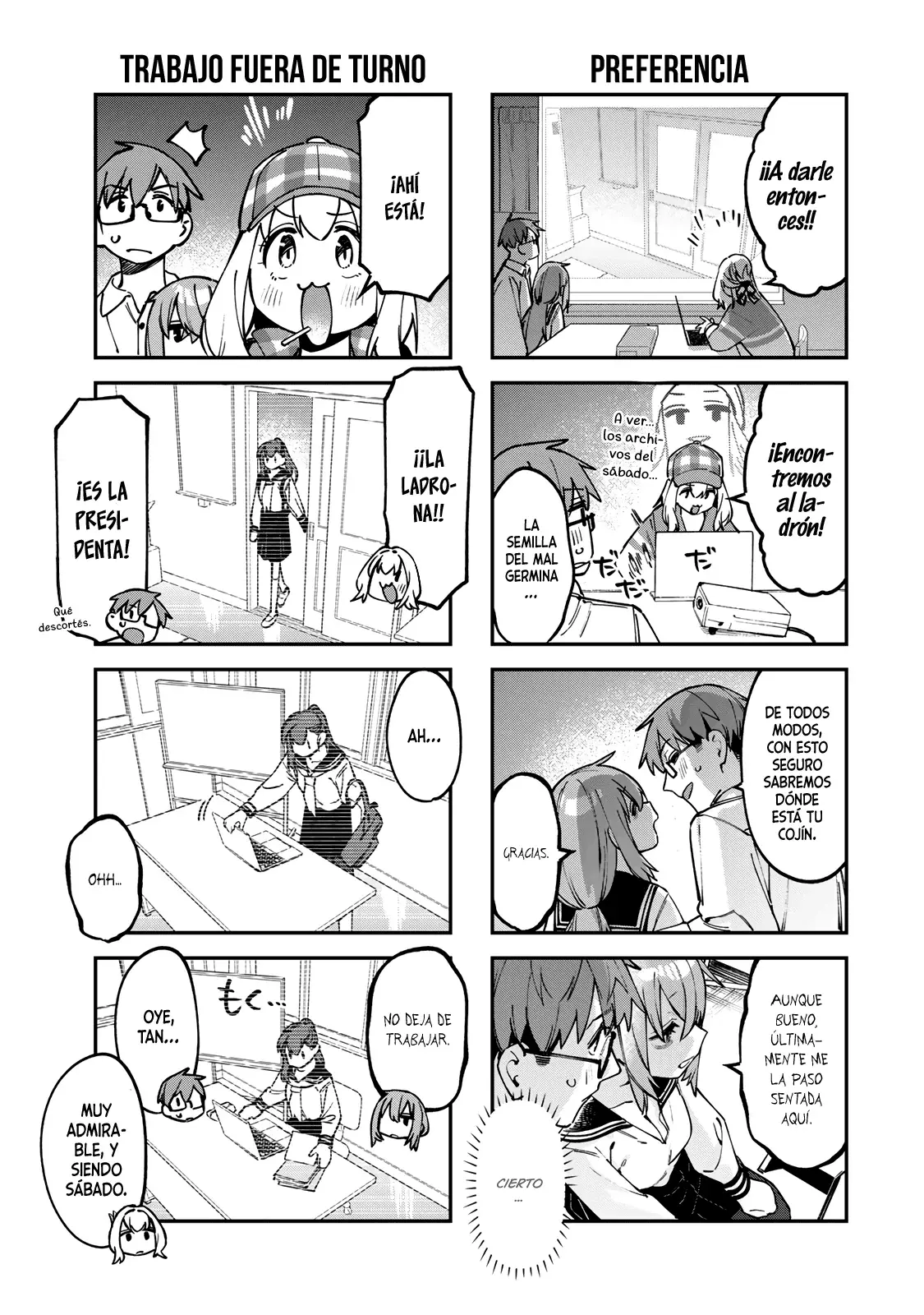 Seitokai ni mo Ana wa Aru! Capitulo 111: Espiemos al consejo estudiantil página 4