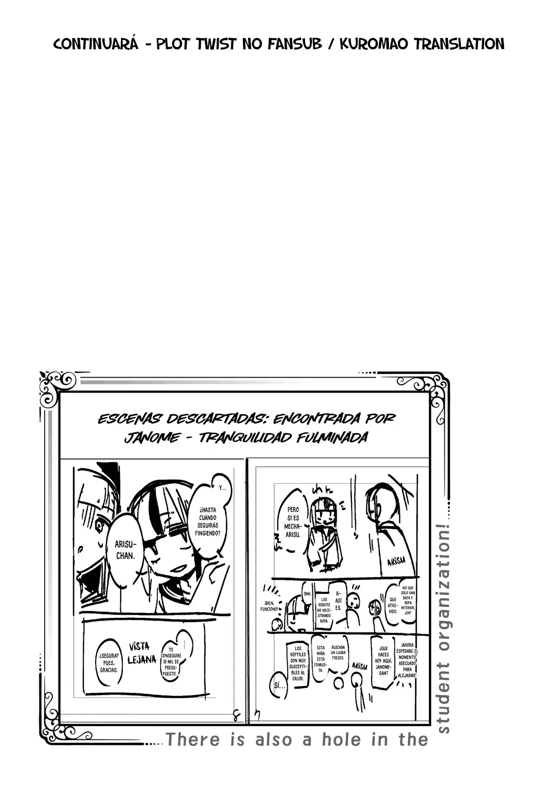 Seitokai ni mo Ana wa Aru! Capitulo 132: El gran apuro de Arisu (Bad Ending) página 10