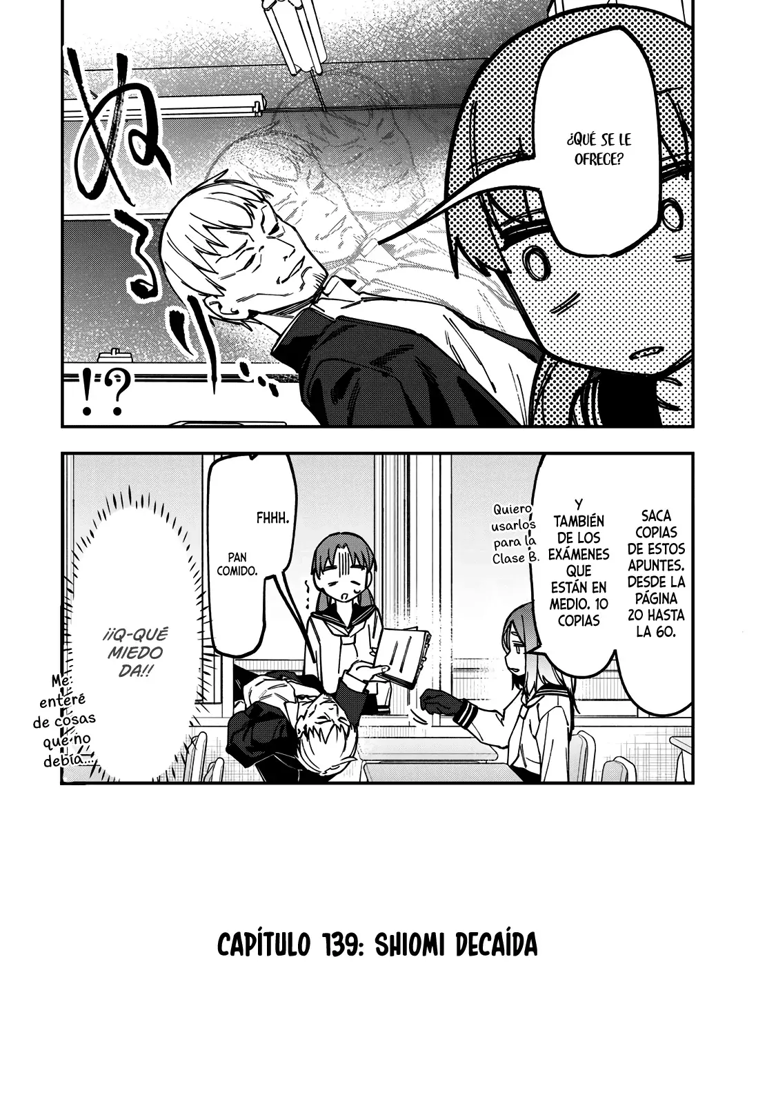 Seitokai ni mo Ana wa Aru! Capitulo 139: Shiomi decaída página 3