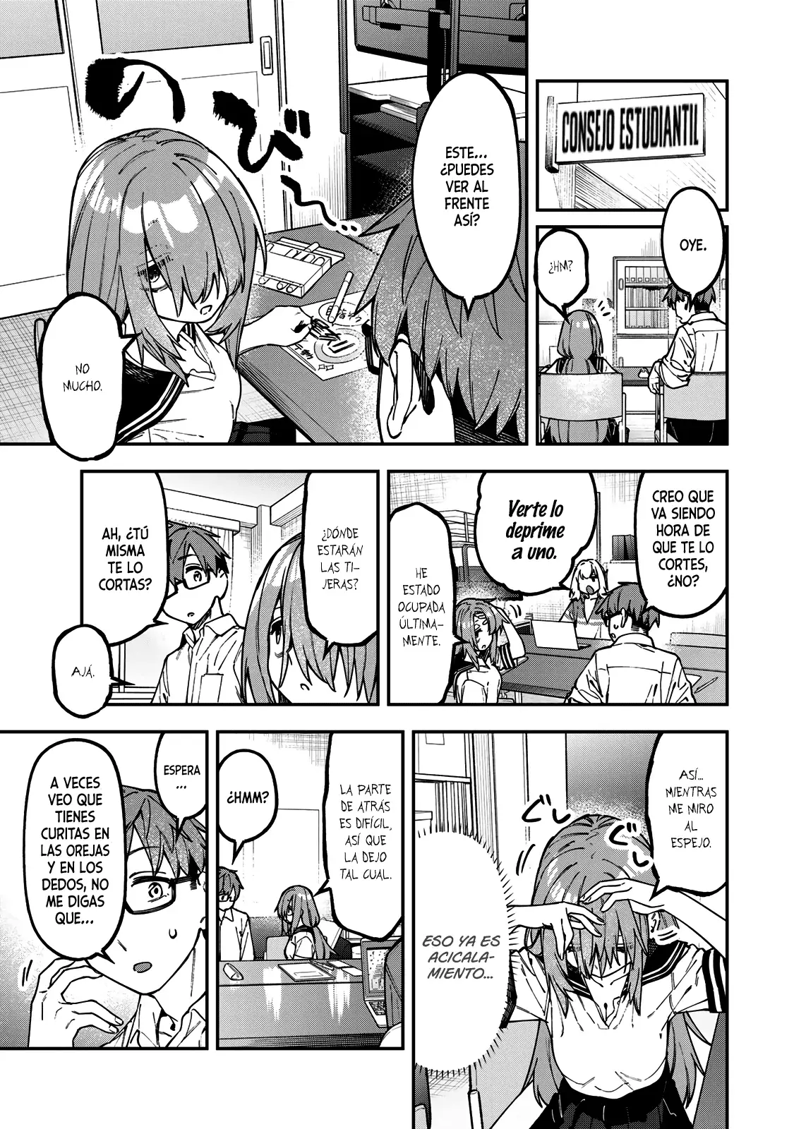 Seitokai ni mo Ana wa Aru! Capitulo 146: Corte de pelo tajante página 2