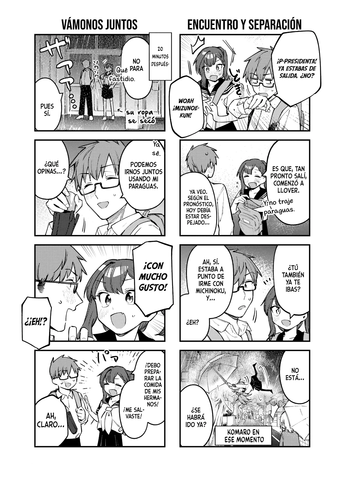 Seitokai ni mo Ana wa Aru! Capitulo 23: Lluvia intensa bajo un paraguas página 4
