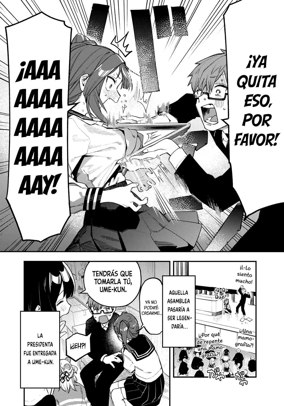 Seitokai ni mo Ana wa Aru! Capitulo 6: La presidenta fue tomada por Ume-kun página 8