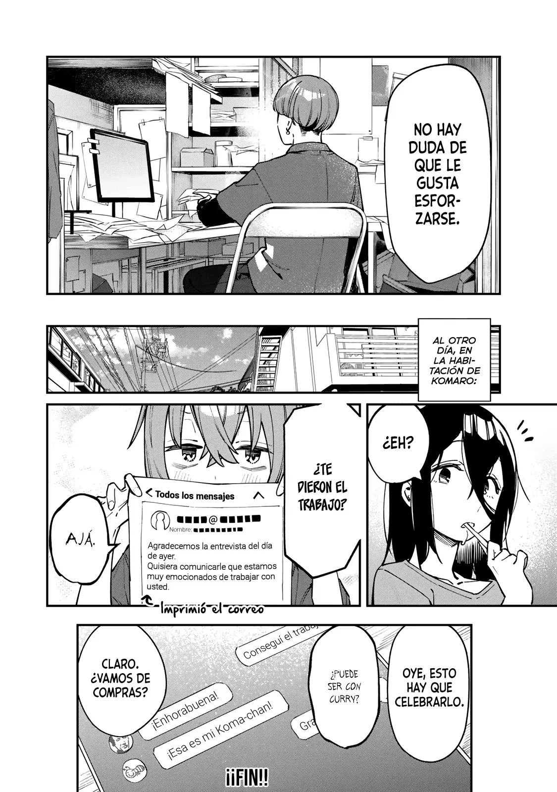 Seitokai ni mo Ana wa Aru! Capitulo 61: Komaro y la entrevista de trabajo página 9