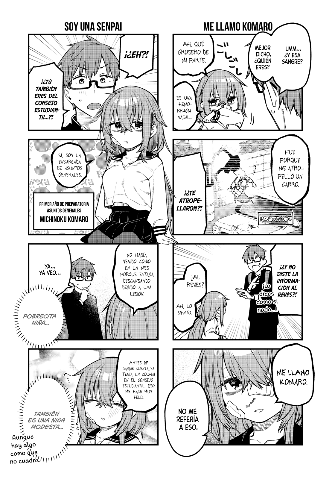Seitokai ni mo Ana wa Aru! Capitulo 8: ¡¡Komaro aparece!! página 8