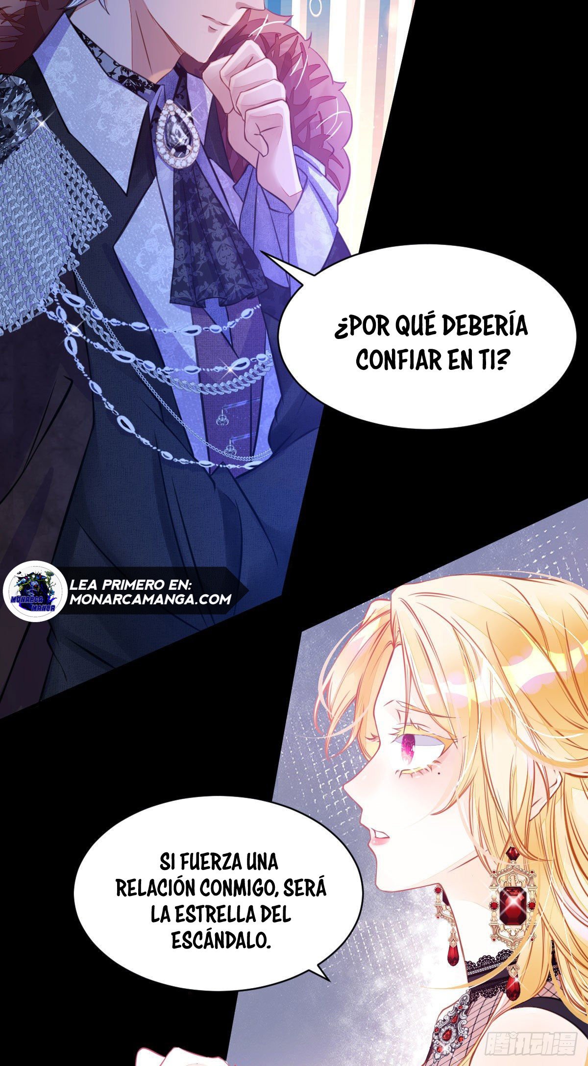 ¡No quiero ser la luz de la luna blanca del villano! Capitulo 2 página 47