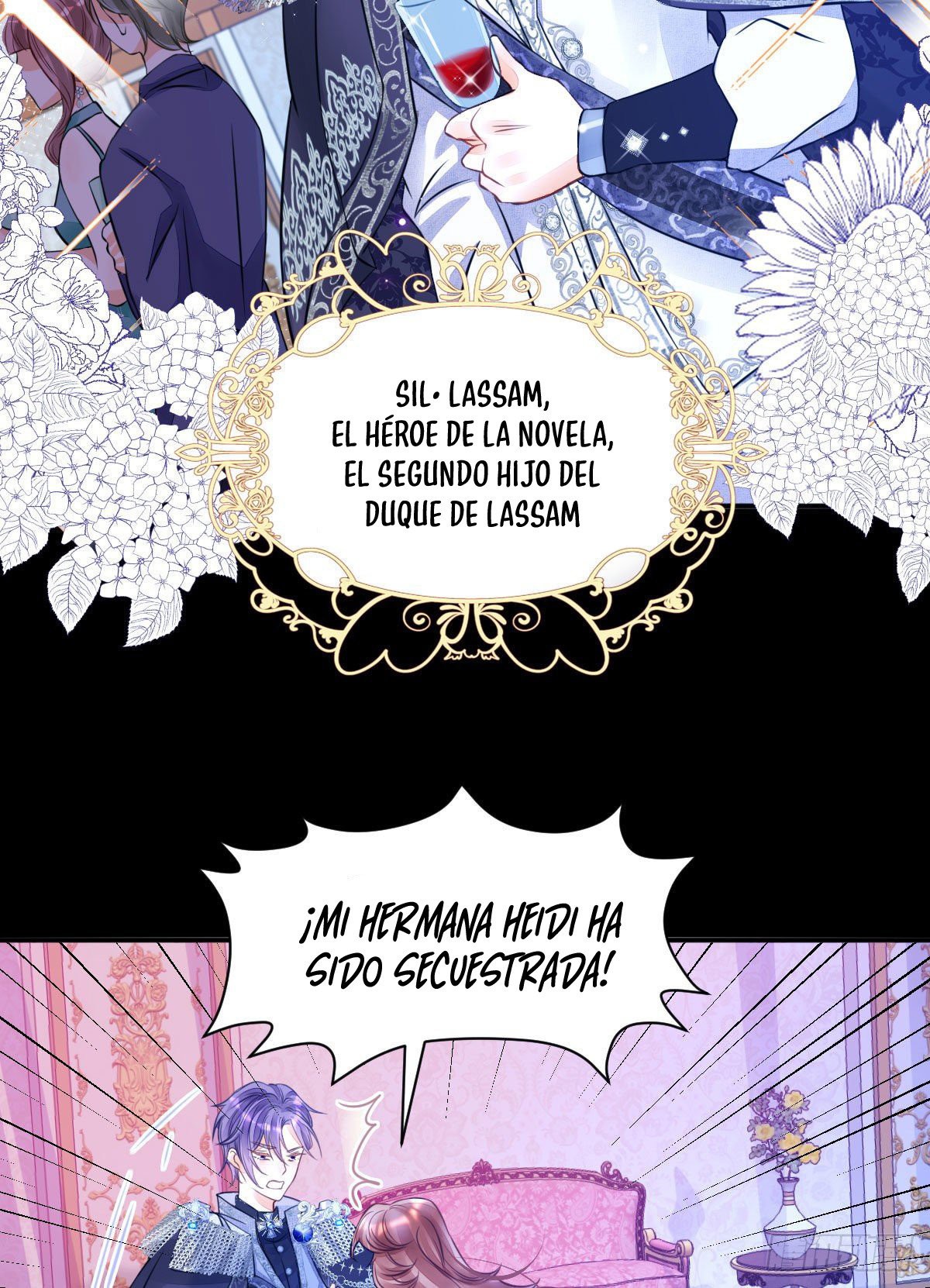 ¡No quiero ser la luz de la luna blanca del villano! Capitulo 2 página 58