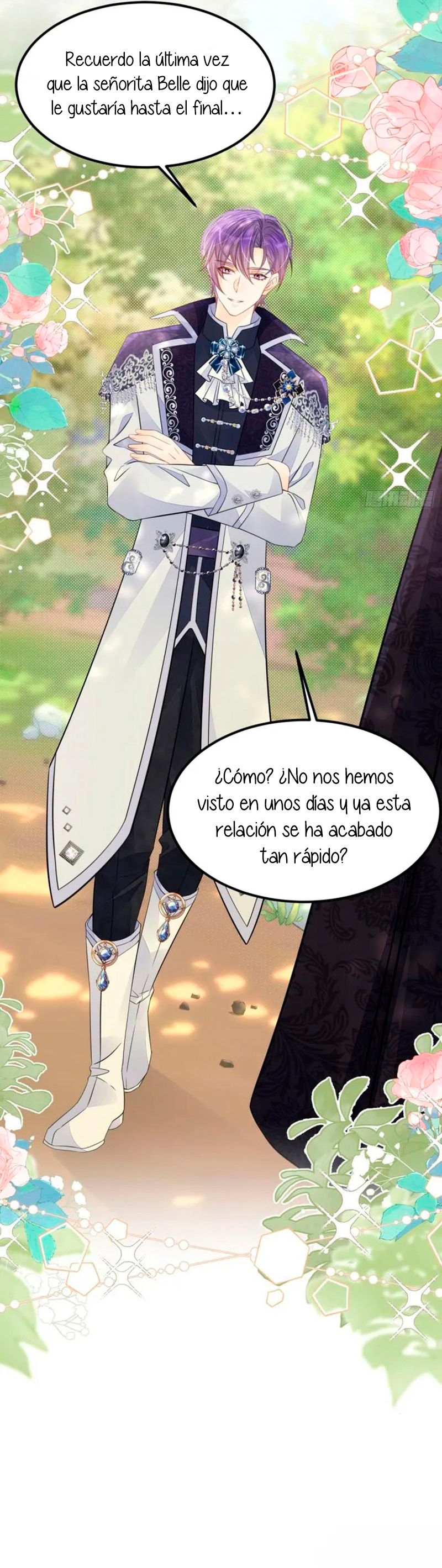 ¡No quiero ser la luz de la luna blanca del villano! Capitulo 37 página 9