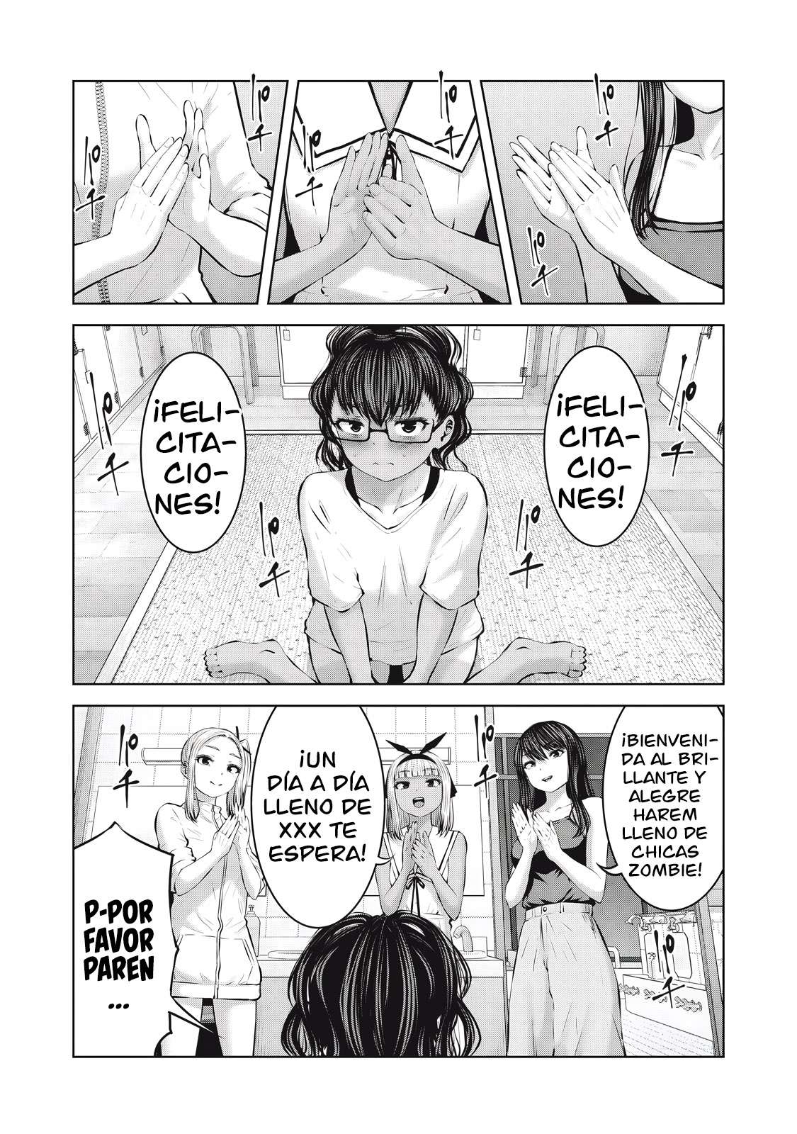 ZOMBIE SEKAI DE HAREM WO TSUKUROU Capitulo 16.1 página 8