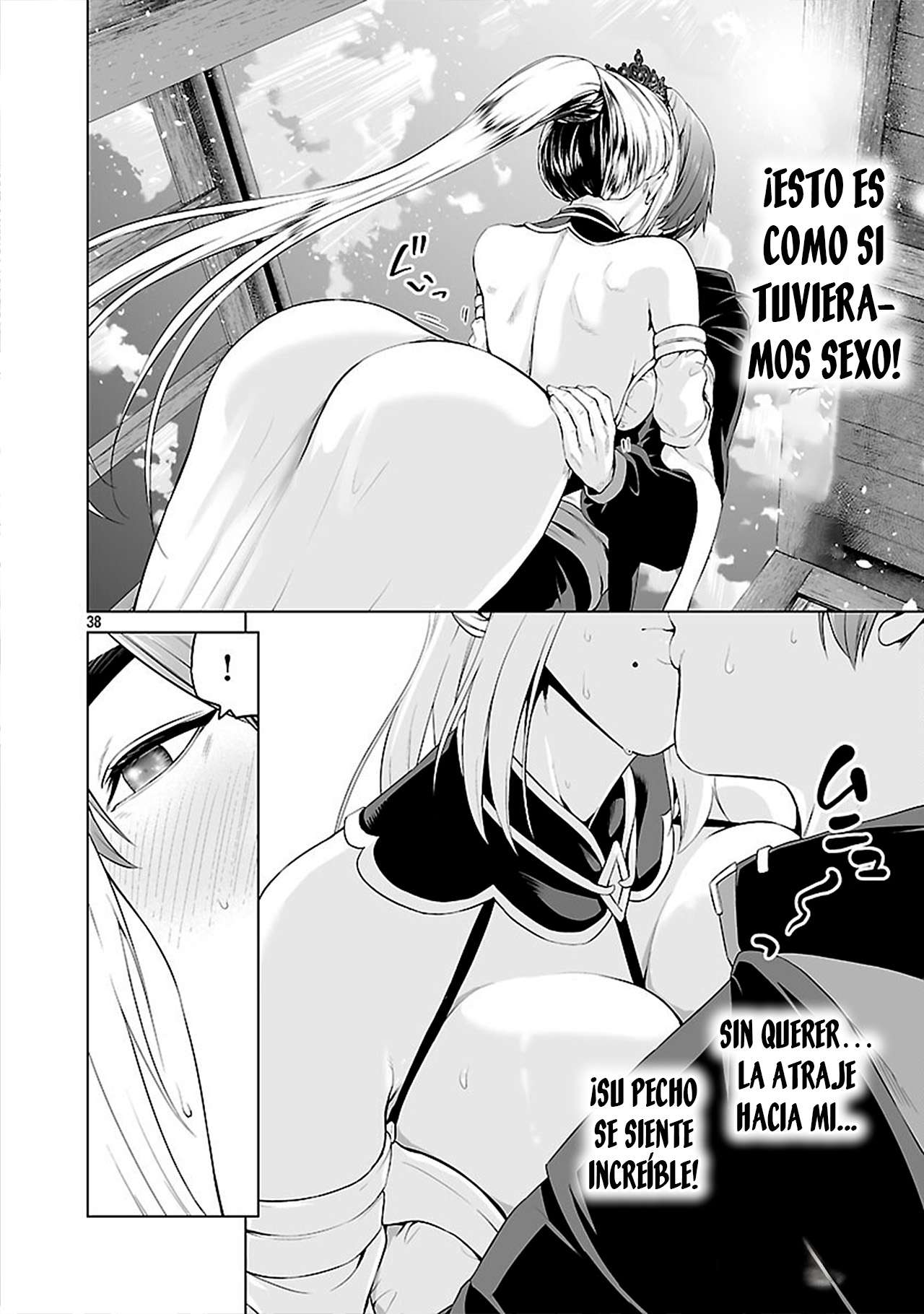 Isekai H Eiyuuden ~Bishoujo Senshi-tachi wa Saikyou Gunshi no Muchana Onegai ni Sakaraenai~ Capitulo 3 página 38