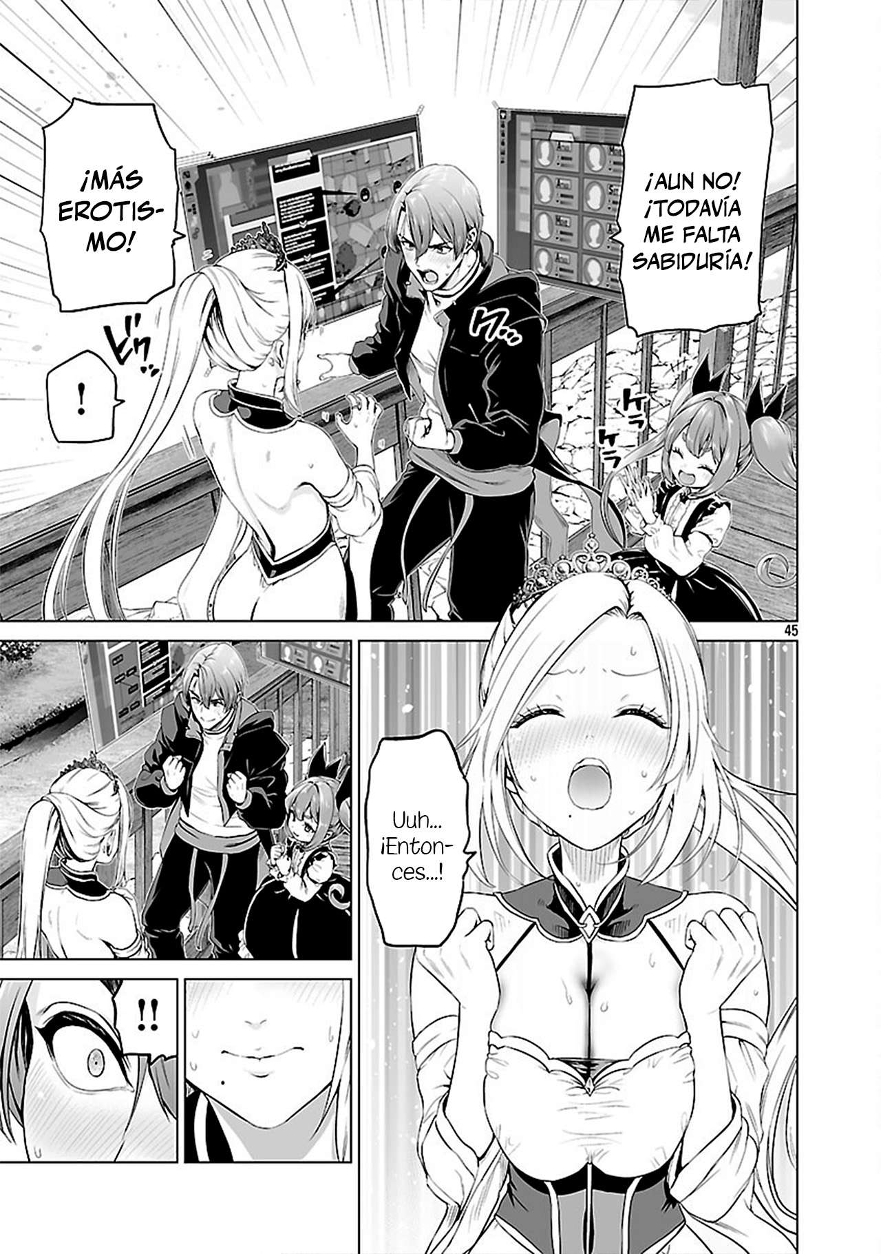 Isekai H Eiyuuden ~Bishoujo Senshi-tachi wa Saikyou Gunshi no Muchana Onegai ni Sakaraenai~ Capitulo 3 página 45