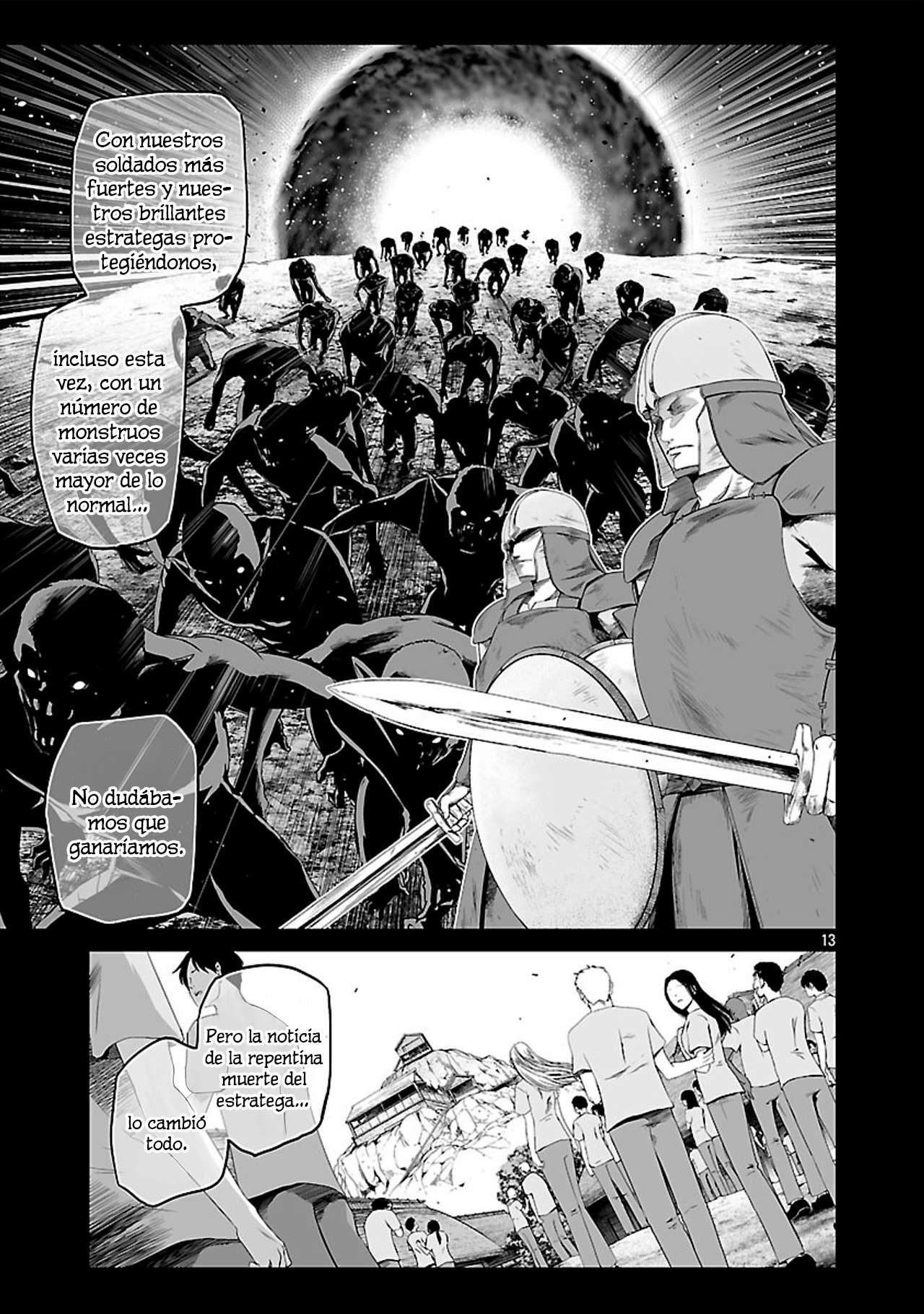 Isekai H Eiyuuden ~Bishoujo Senshi-tachi wa Saikyou Gunshi no Muchana Onegai ni Sakaraenai~ Capitulo 4 página 13