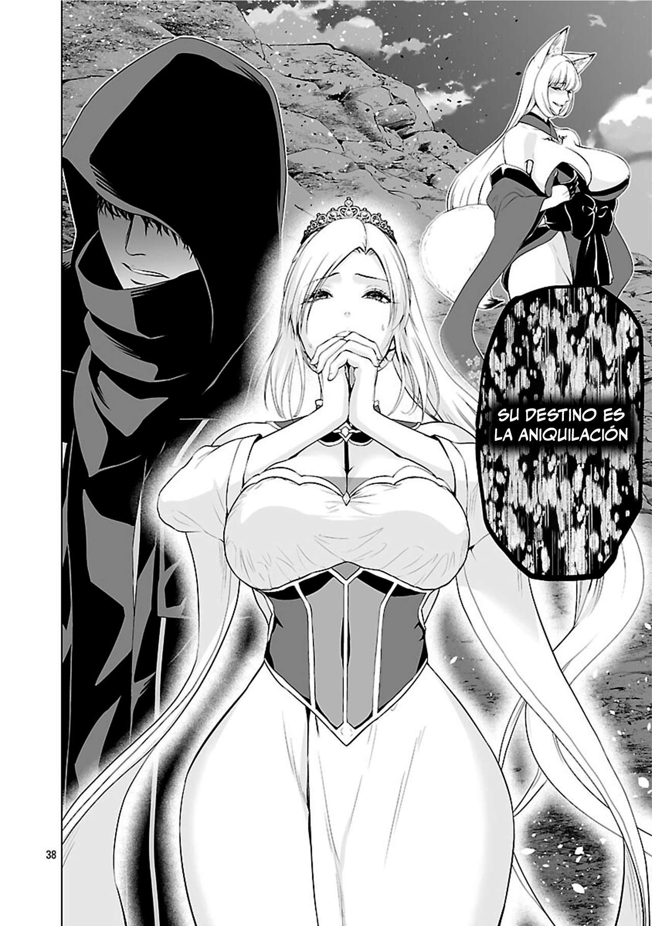 Isekai H Eiyuuden ~Bishoujo Senshi-tachi wa Saikyou Gunshi no Muchana Onegai ni Sakaraenai~ Capitulo 4 página 38