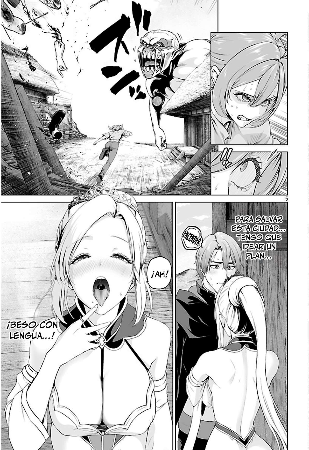 Isekai H Eiyuuden ~Bishoujo Senshi-tachi wa Saikyou Gunshi no Muchana Onegai ni Sakaraenai~ Capitulo 4 página 5