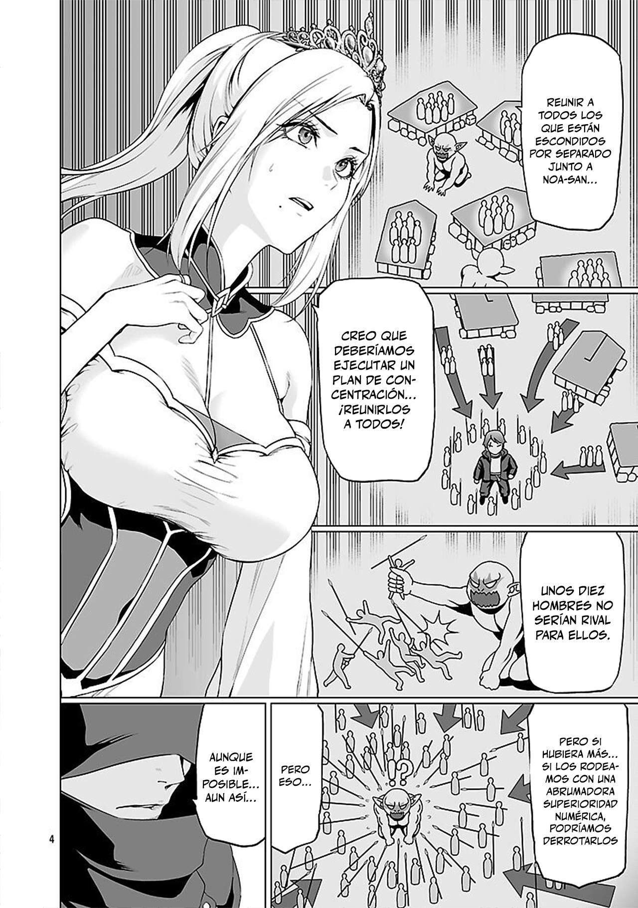 Isekai H Eiyuuden ~Bishoujo Senshi-tachi wa Saikyou Gunshi no Muchana Onegai ni Sakaraenai~ Capitulo 5 página 4