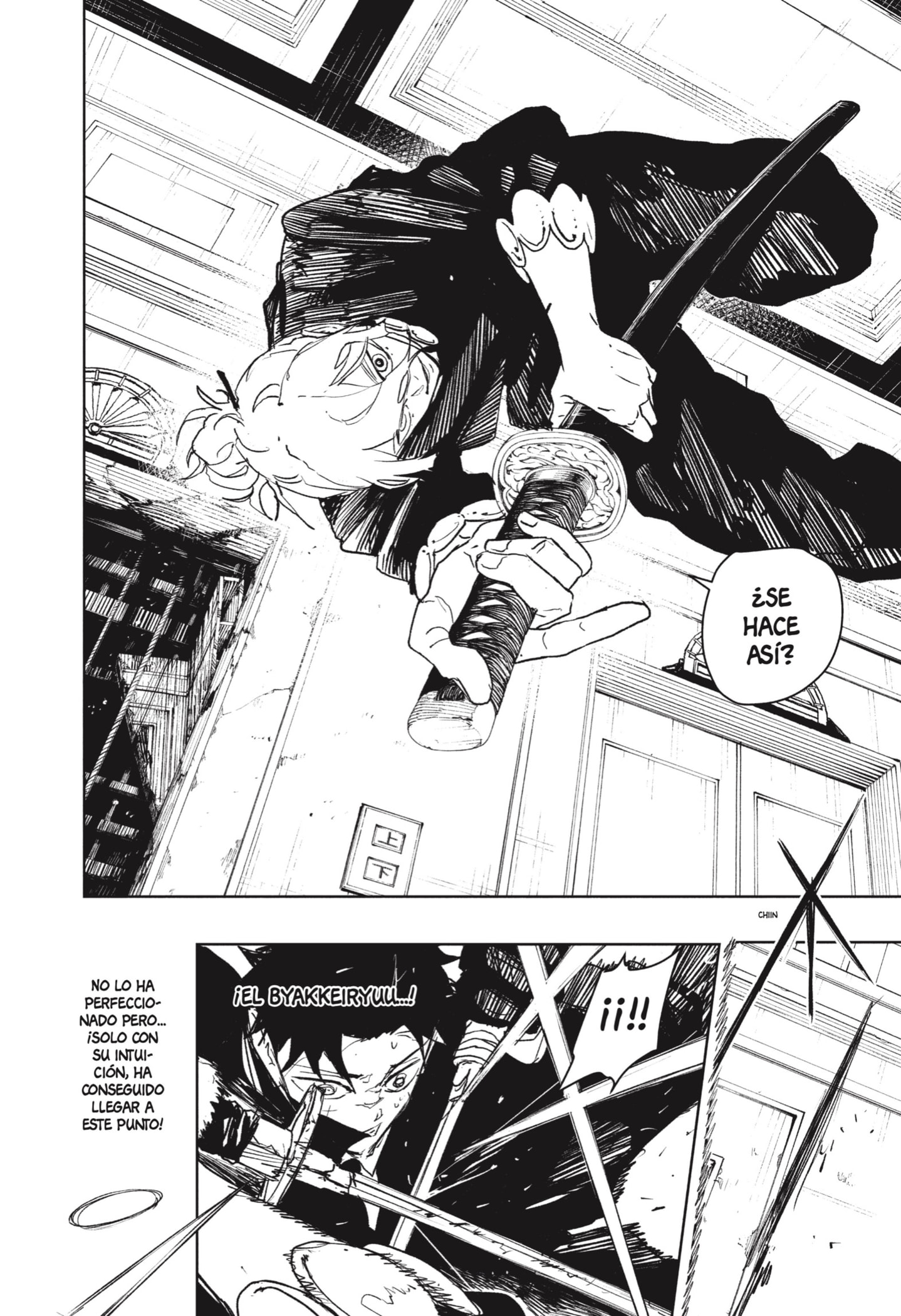 Kagurabachi Capitulo 70: Iai, estilo blanco puritano página 10