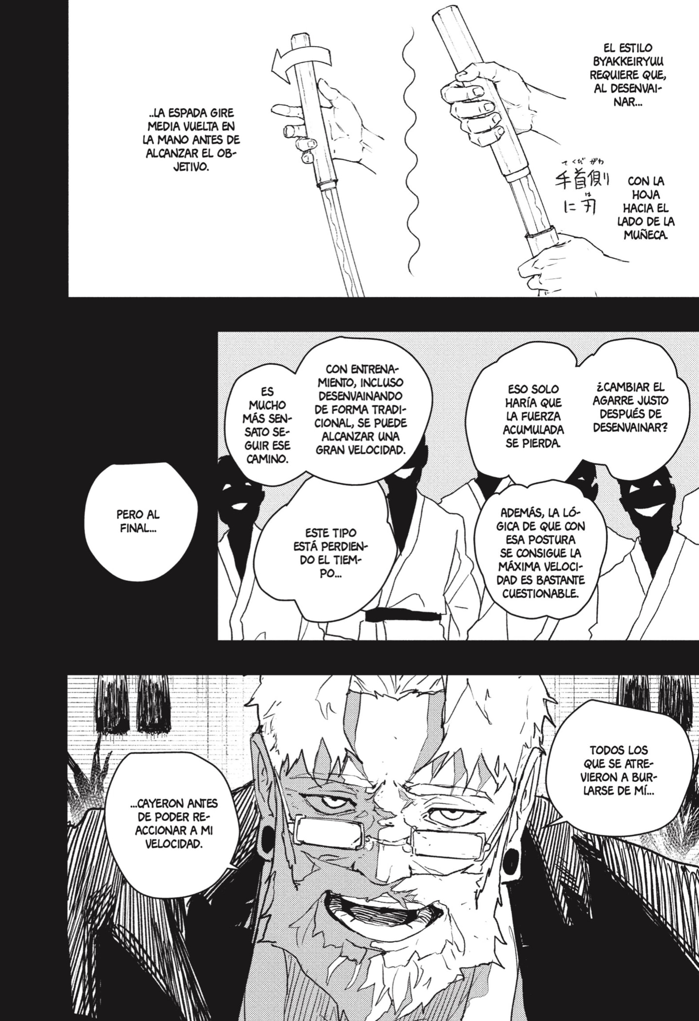 Kagurabachi Capitulo 70: Iai, estilo blanco puritano página 4