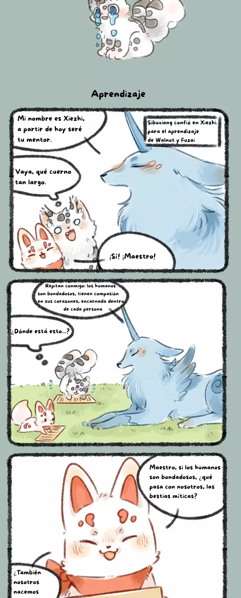 You Shou Yan Capitulo 190: Enseñando chino a Fuzai página 3