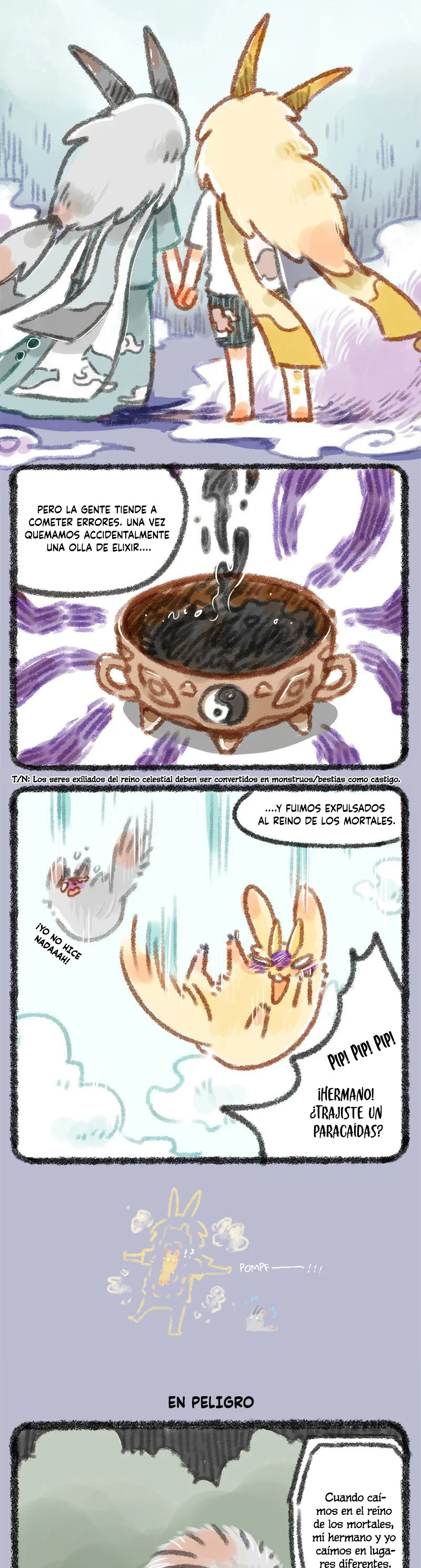 You Shou Yan Capitulo 7: Los pobres niños de los cuernos dorados y plateados página 2