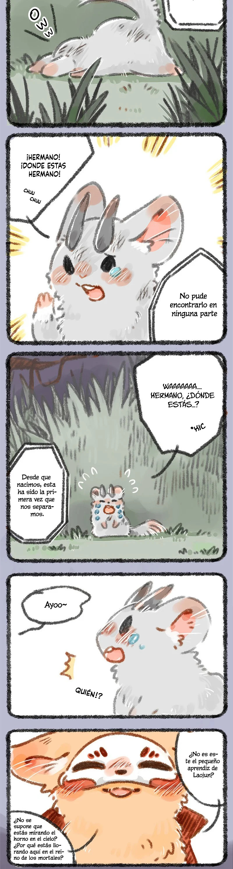 You Shou Yan Capitulo 7: Los pobres niños de los cuernos dorados y plateados página 3