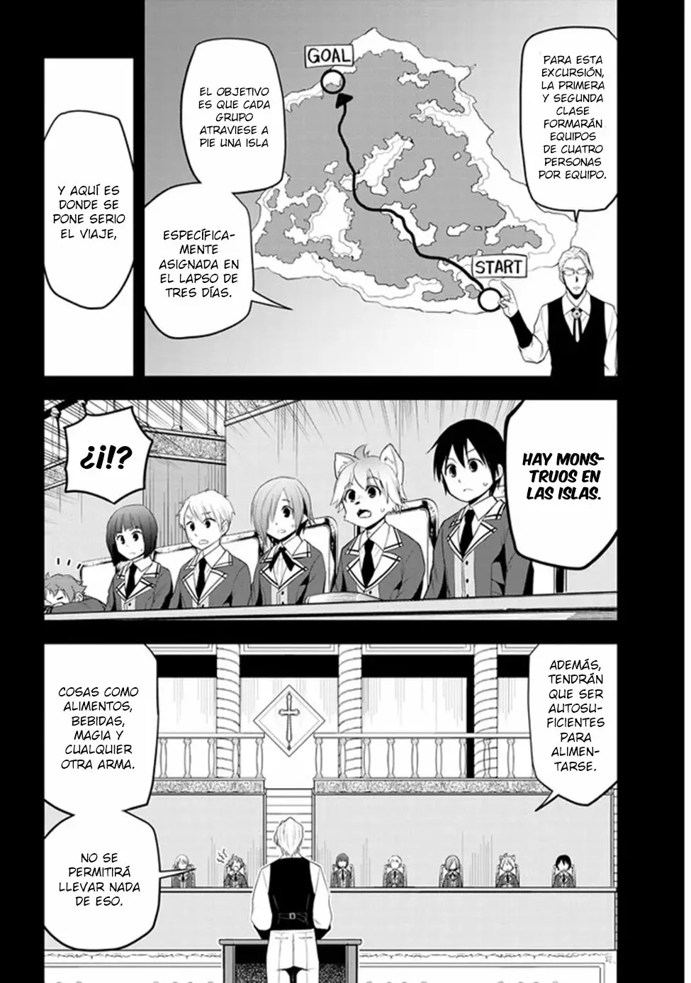 Maseki Gurume Mamono no Chikara o Tabeta Ore wa Saikyou! Capitulo 19: La excursión de la academia real a la tierra de los reyes. página 5