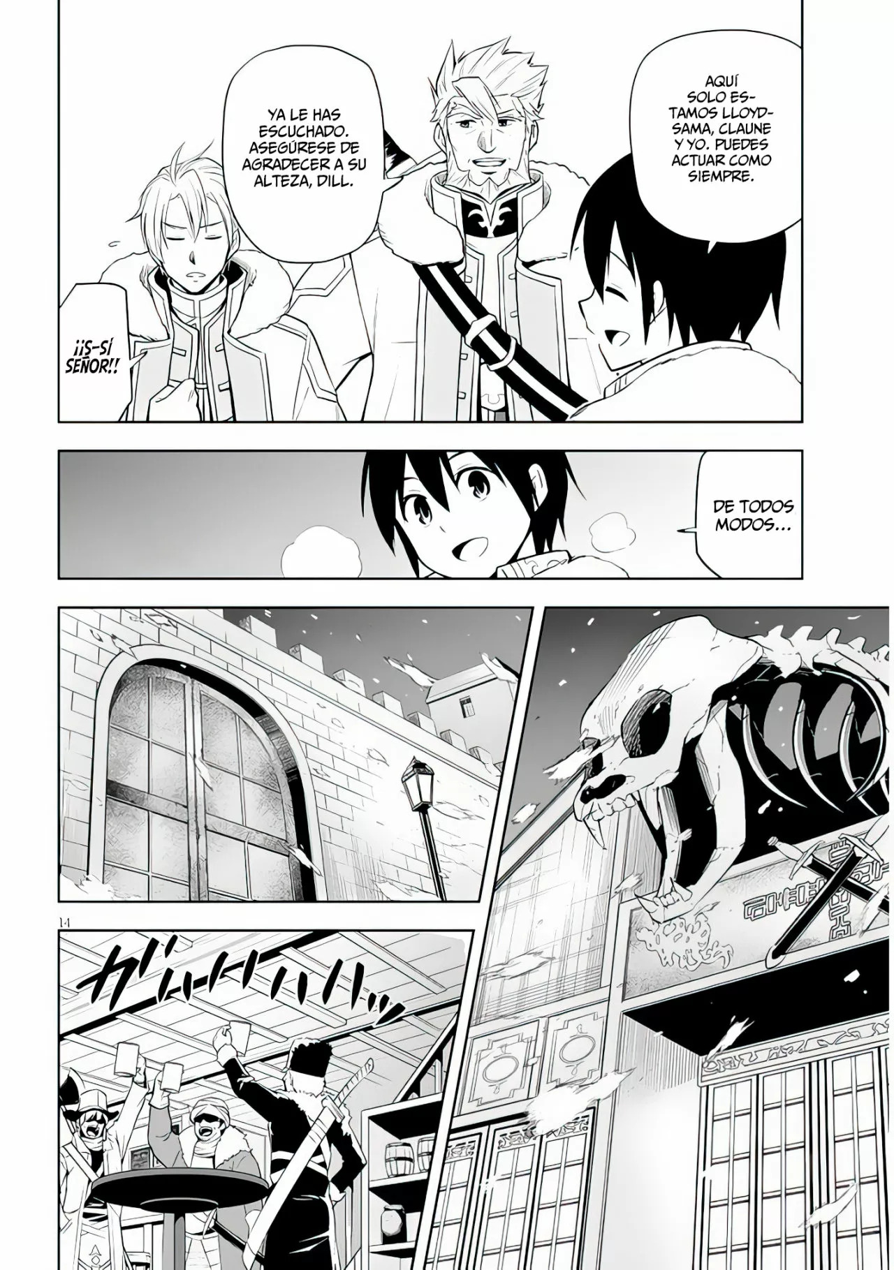 Maseki Gurume Mamono no Chikara o Tabeta Ore wa Saikyou! Capitulo 38: Pueblo de Aventureros, Baltic. página 17