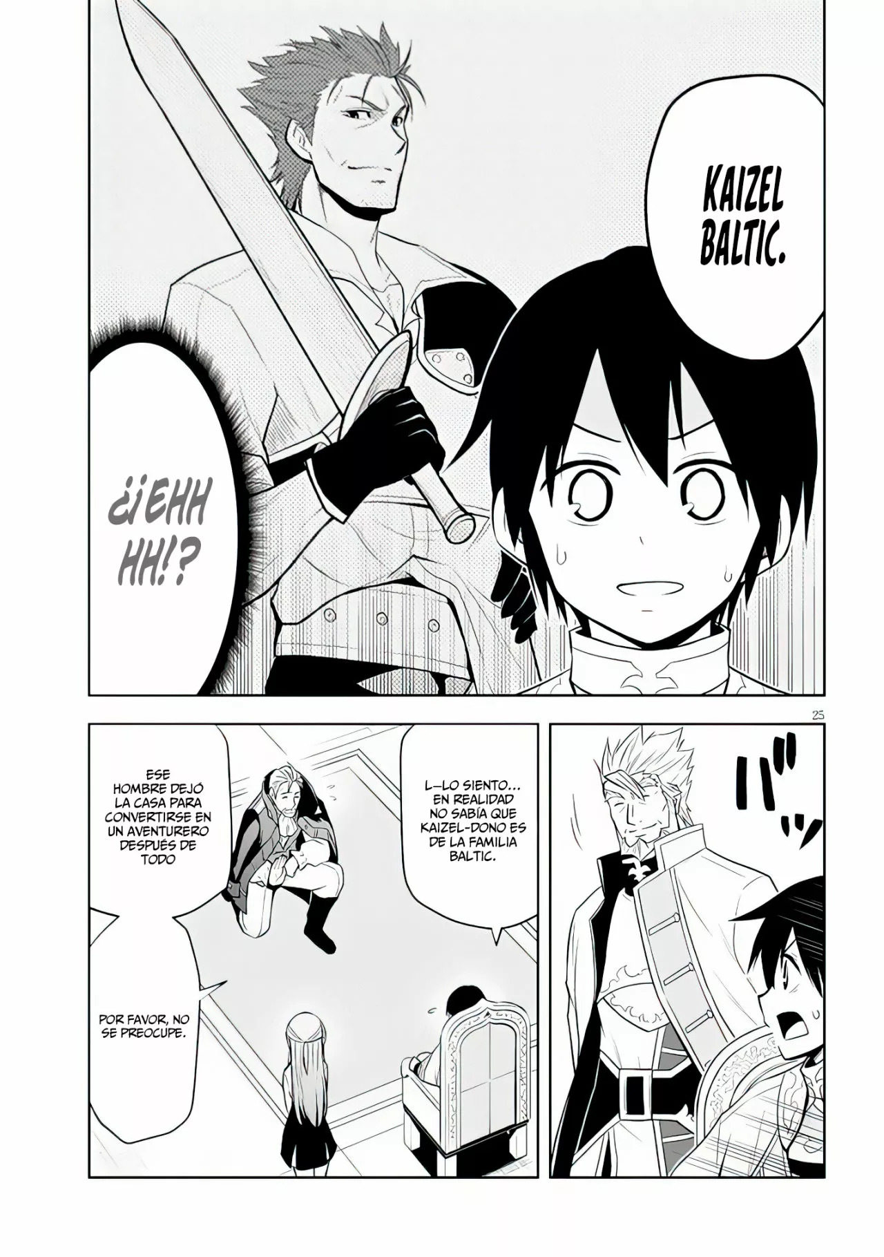 Maseki Gurume Mamono no Chikara o Tabeta Ore wa Saikyou! Capitulo 38: Pueblo de Aventureros, Baltic. página 28