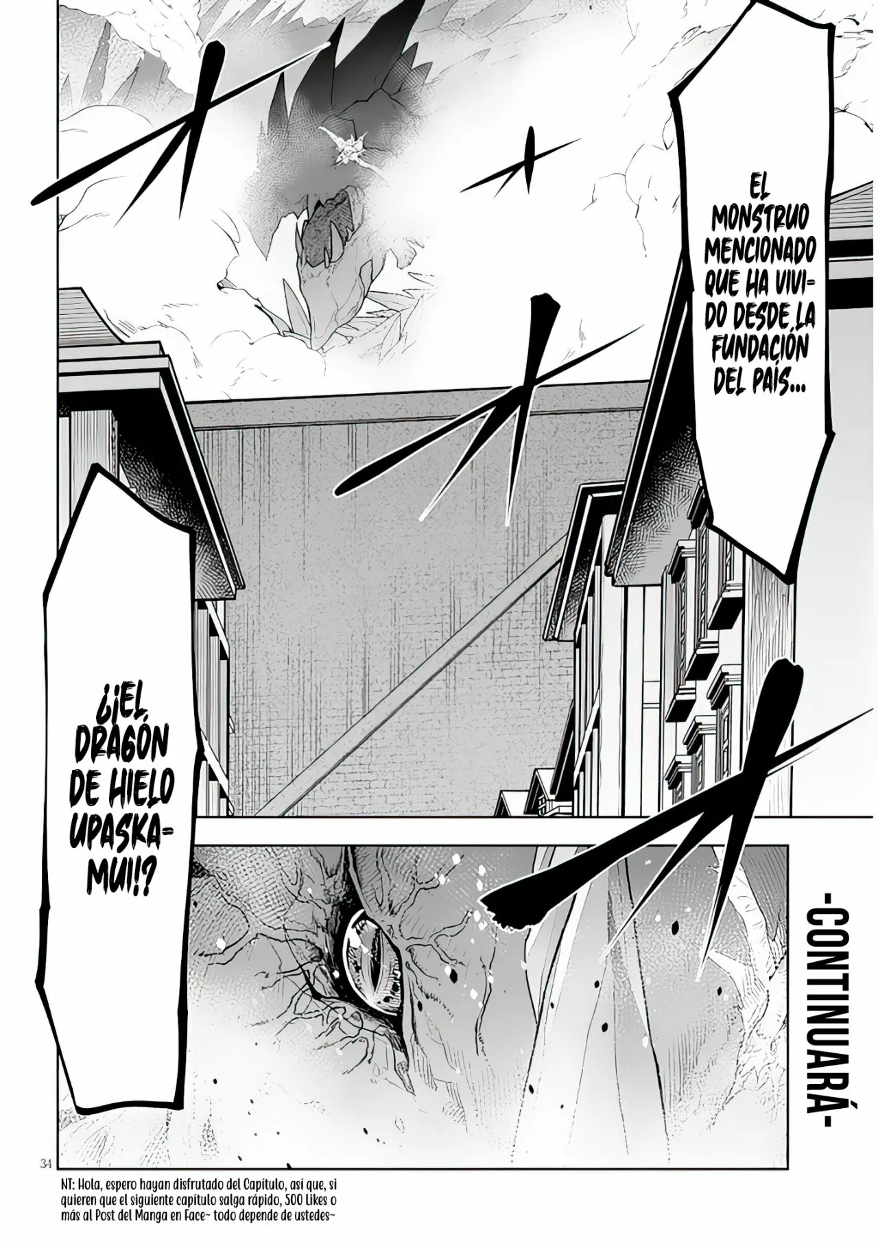Maseki Gurume Mamono no Chikara o Tabeta Ore wa Saikyou! Capitulo 38: Pueblo de Aventureros, Baltic. página 36