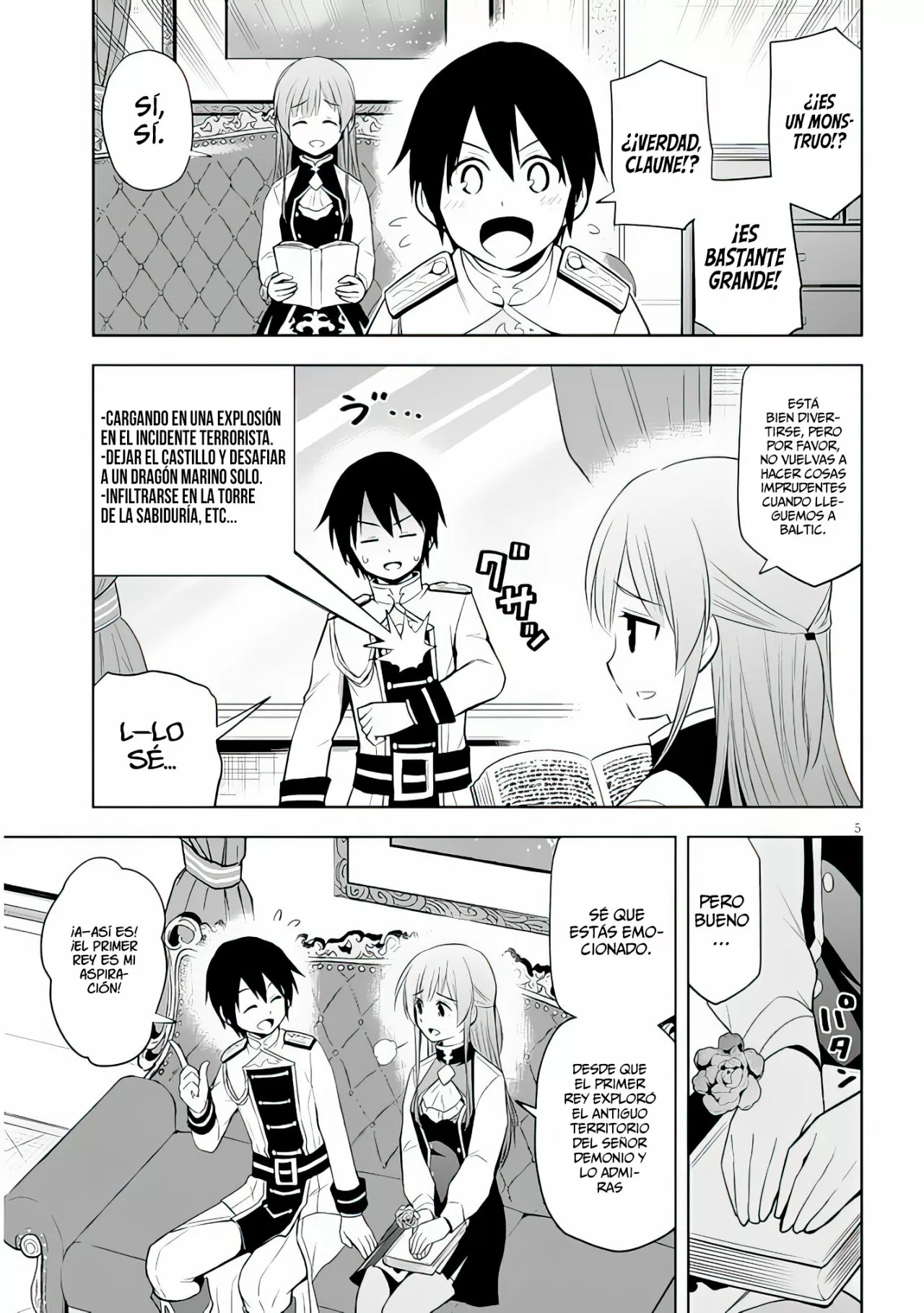 Maseki Gurume Mamono no Chikara o Tabeta Ore wa Saikyou! Capitulo 38: Pueblo de Aventureros, Baltic. página 8