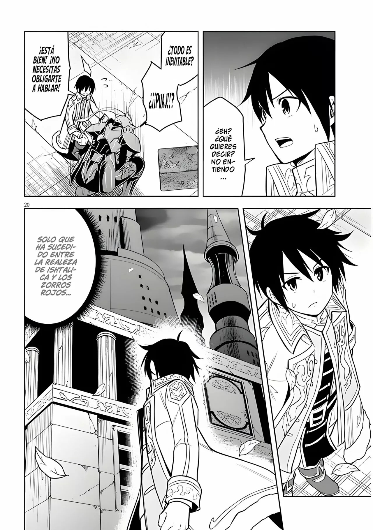 Maseki Gurume Mamono no Chikara o Tabeta Ore wa Saikyou! Capitulo 42: Caballero Negro. página 23
