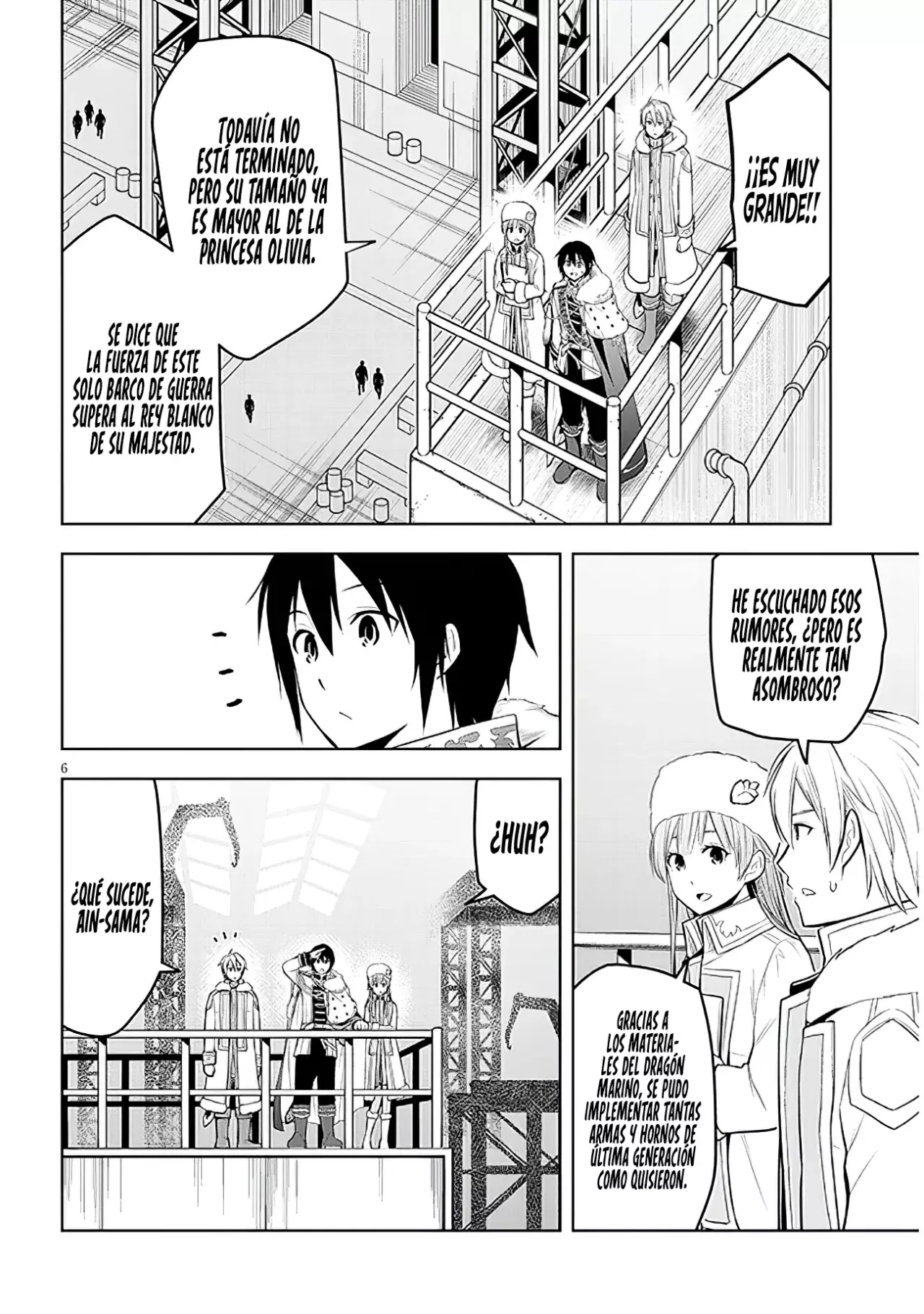 Maseki Gurume Mamono no Chikara o Tabeta Ore wa Saikyou! Capitulo 53: El Barco Dragón Marino Leviathan. página 8