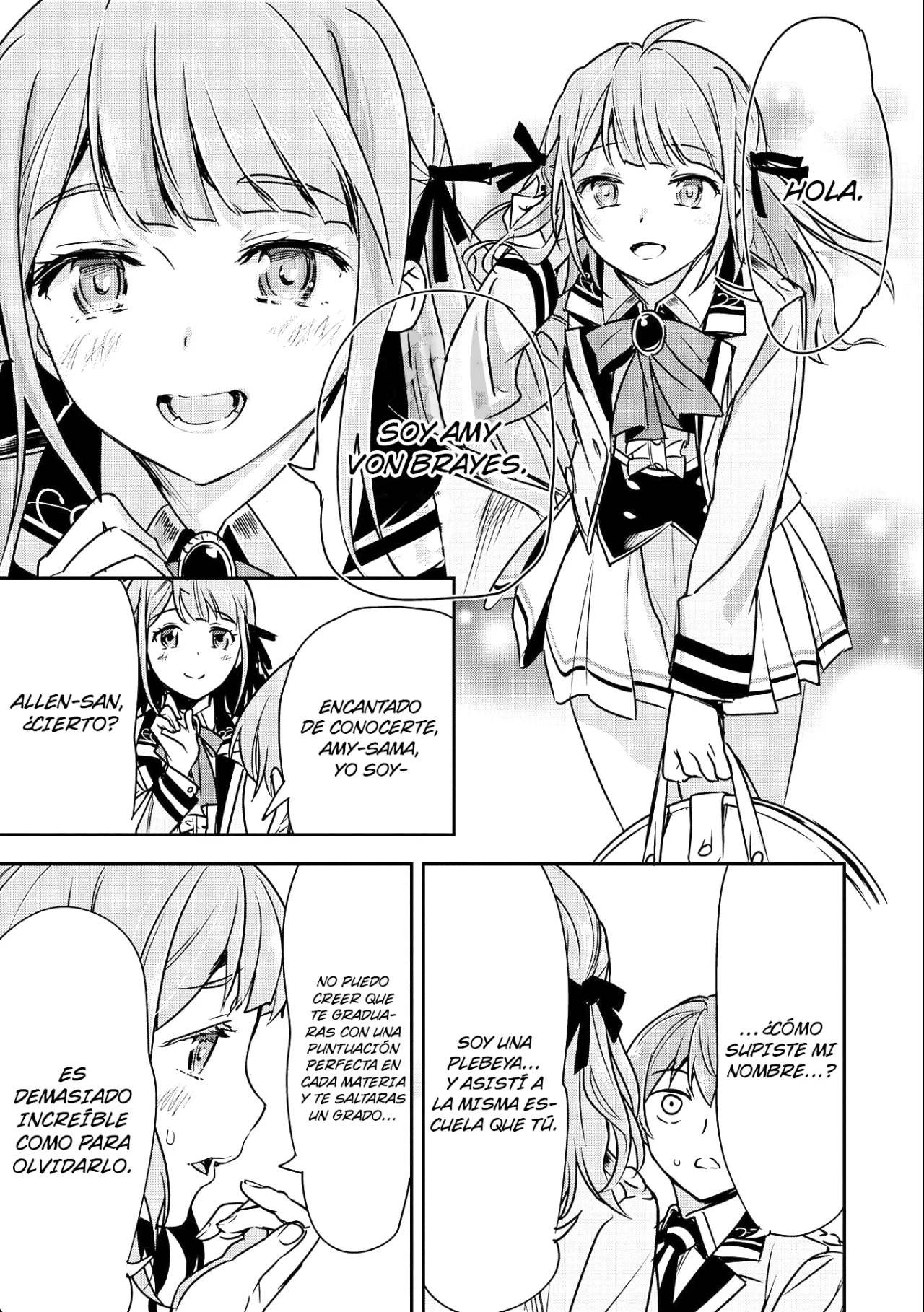 Chōnin A wa Akuyaku Reijō o Dōshite mo Sukuitai Capitulo 16: Inscripción en la escuela secundaria página 17