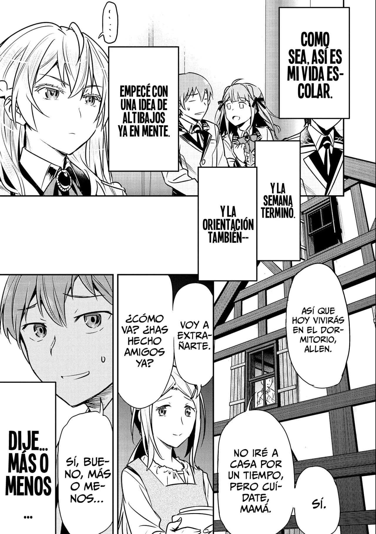 Chōnin A wa Akuyaku Reijō o Dōshite mo Sukuitai Capitulo 16: Inscripción en la escuela secundaria página 19