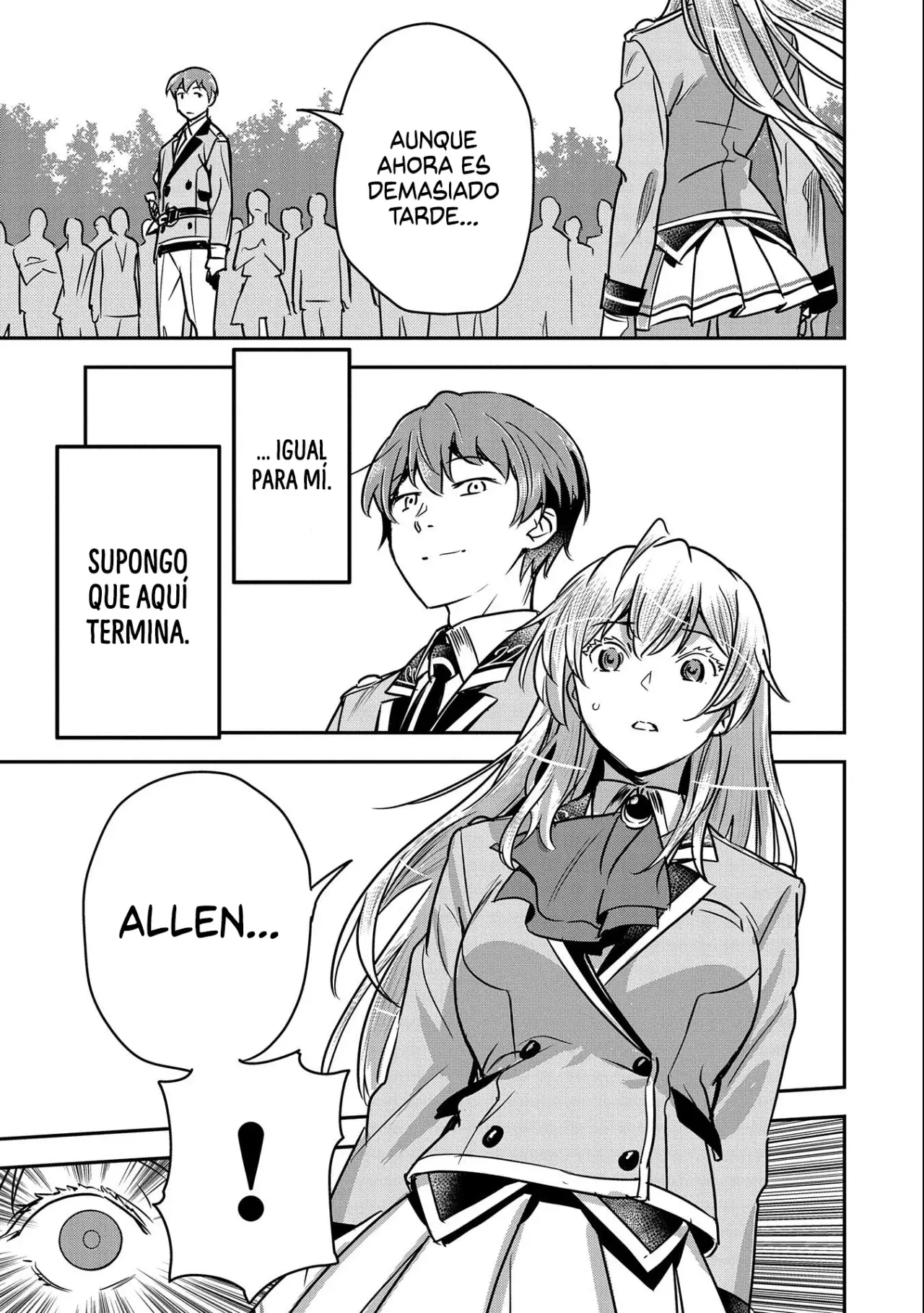 Chōnin A wa Akuyaku Reijō o Dōshite mo Sukuitai Capitulo 22: Allen en un duelo contra 5 página 27