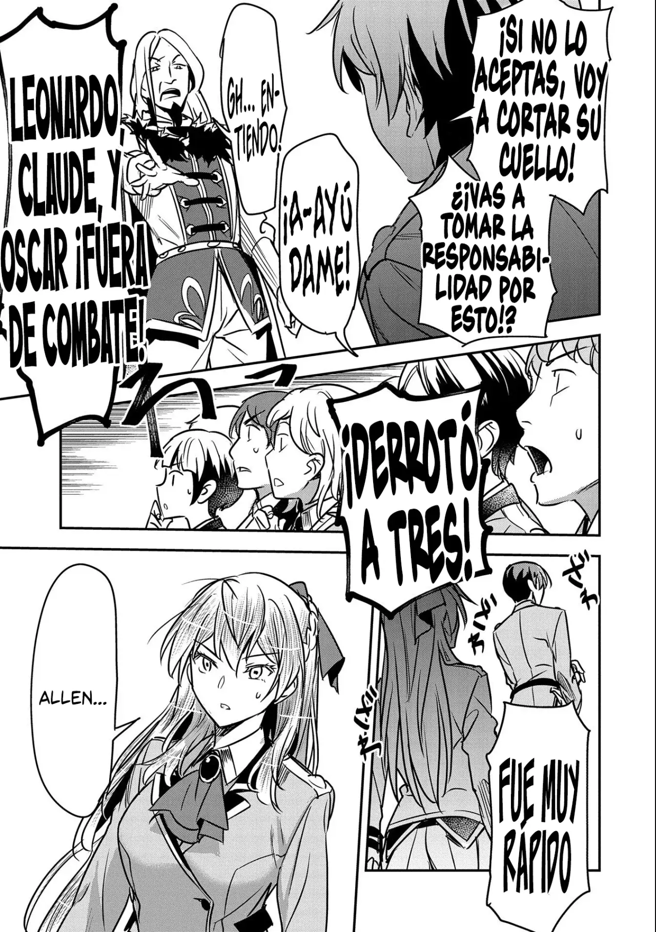 Chōnin A wa Akuyaku Reijō o Dōshite mo Sukuitai Capitulo 22: Allen en un duelo contra 5 página 7