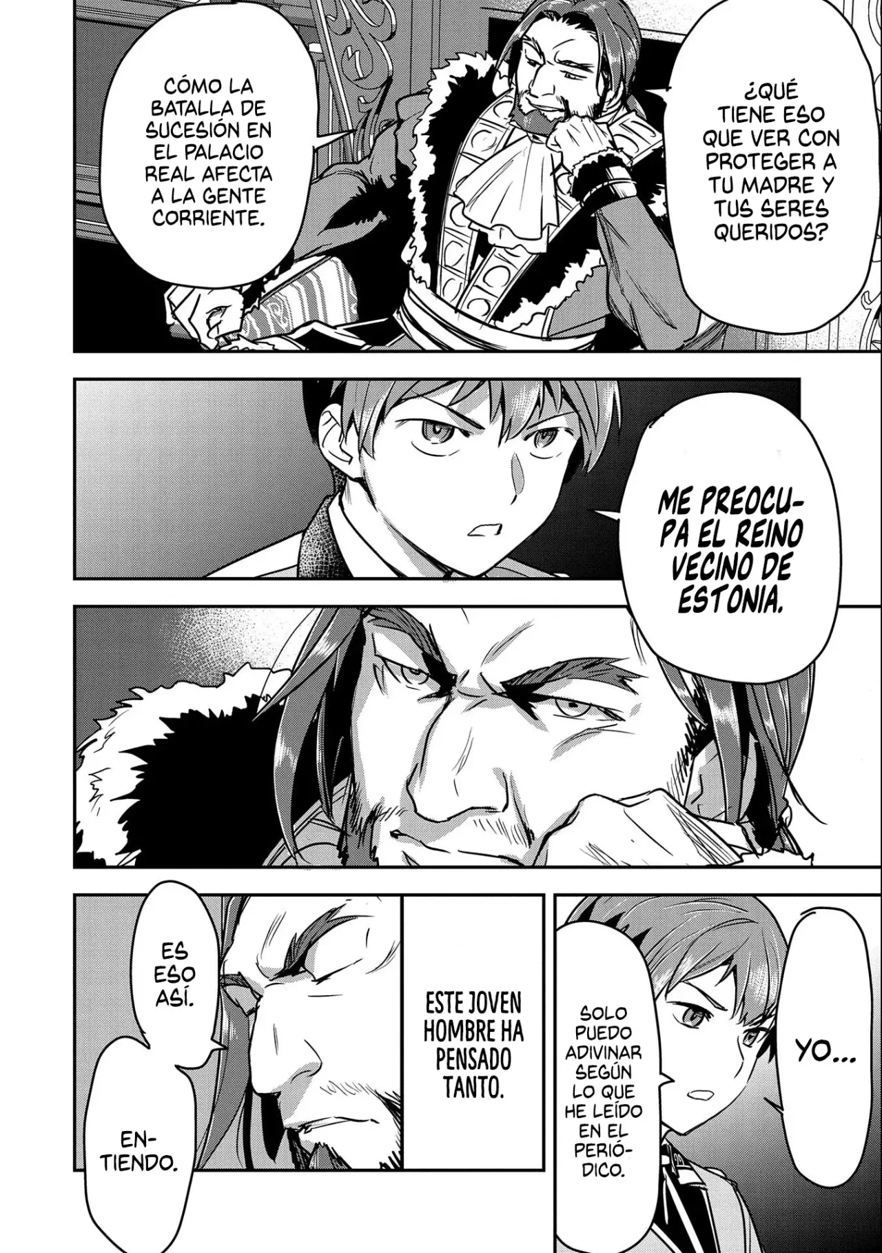 Chōnin A wa Akuyaku Reijō o Dōshite mo Sukuitai Capitulo 24: El Aldeano A es Convocado página 16