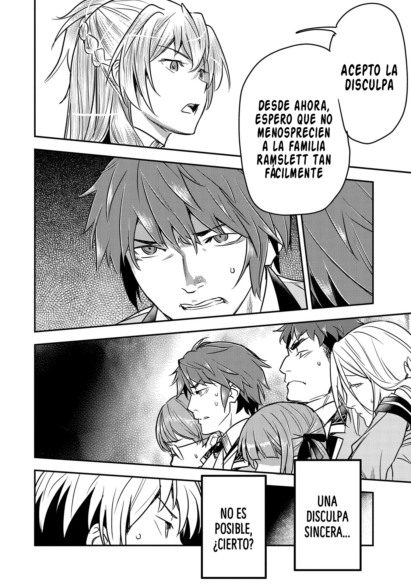 Chōnin A wa Akuyaku Reijō o Dōshite mo Sukuitai Capitulo 26: disculpa y declaración. página 18