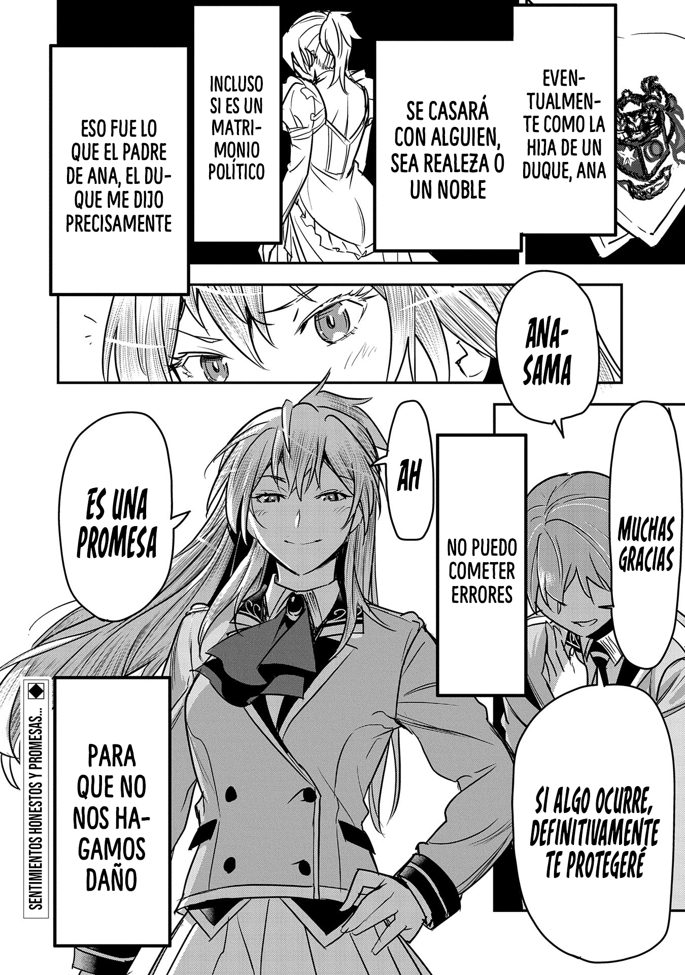 Chōnin A wa Akuyaku Reijō o Dōshite mo Sukuitai Capitulo 26: disculpa y declaración. página 28