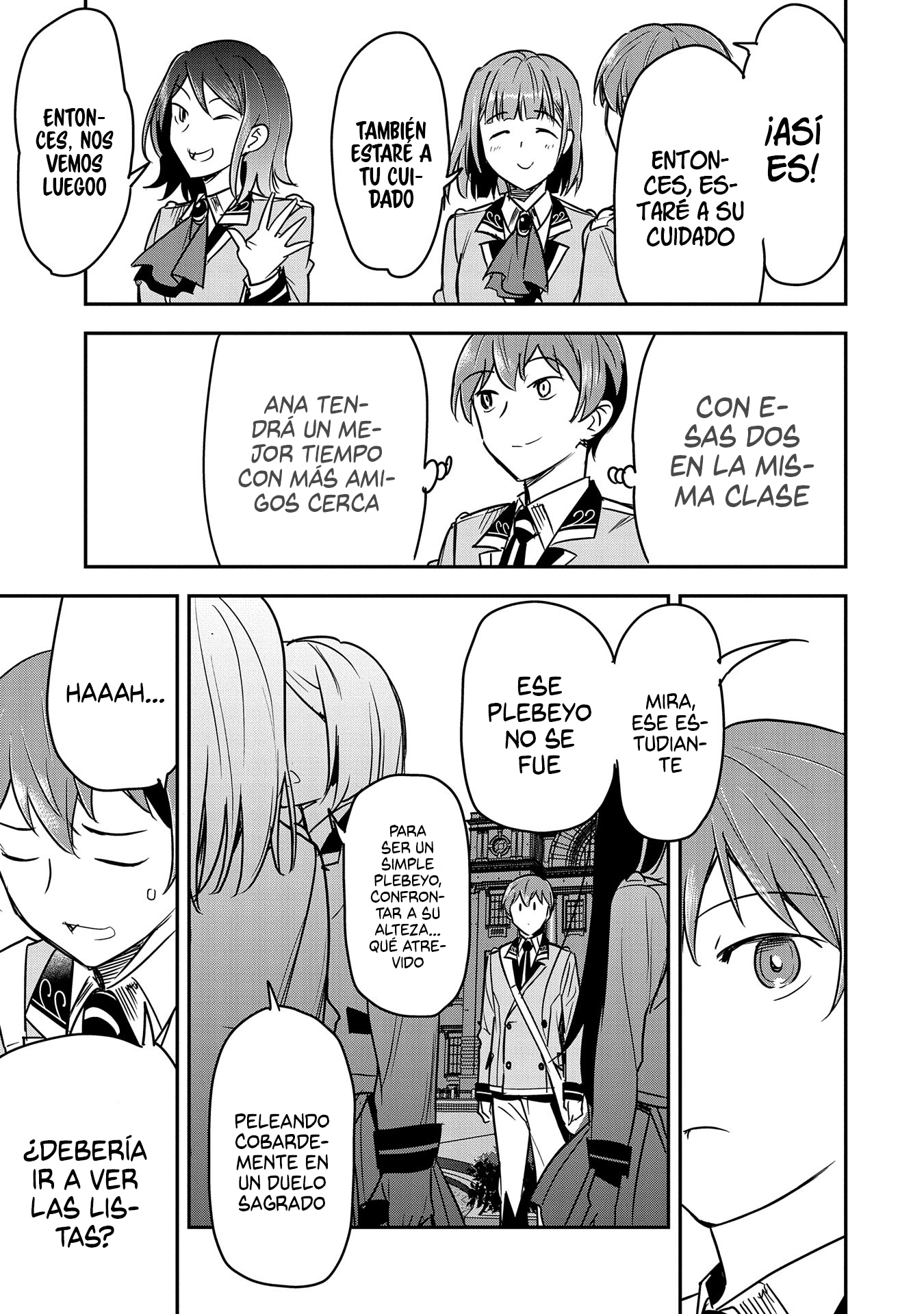 Chōnin A wa Akuyaku Reijō o Dōshite mo Sukuitai Capitulo 26: disculpa y declaración. página 9