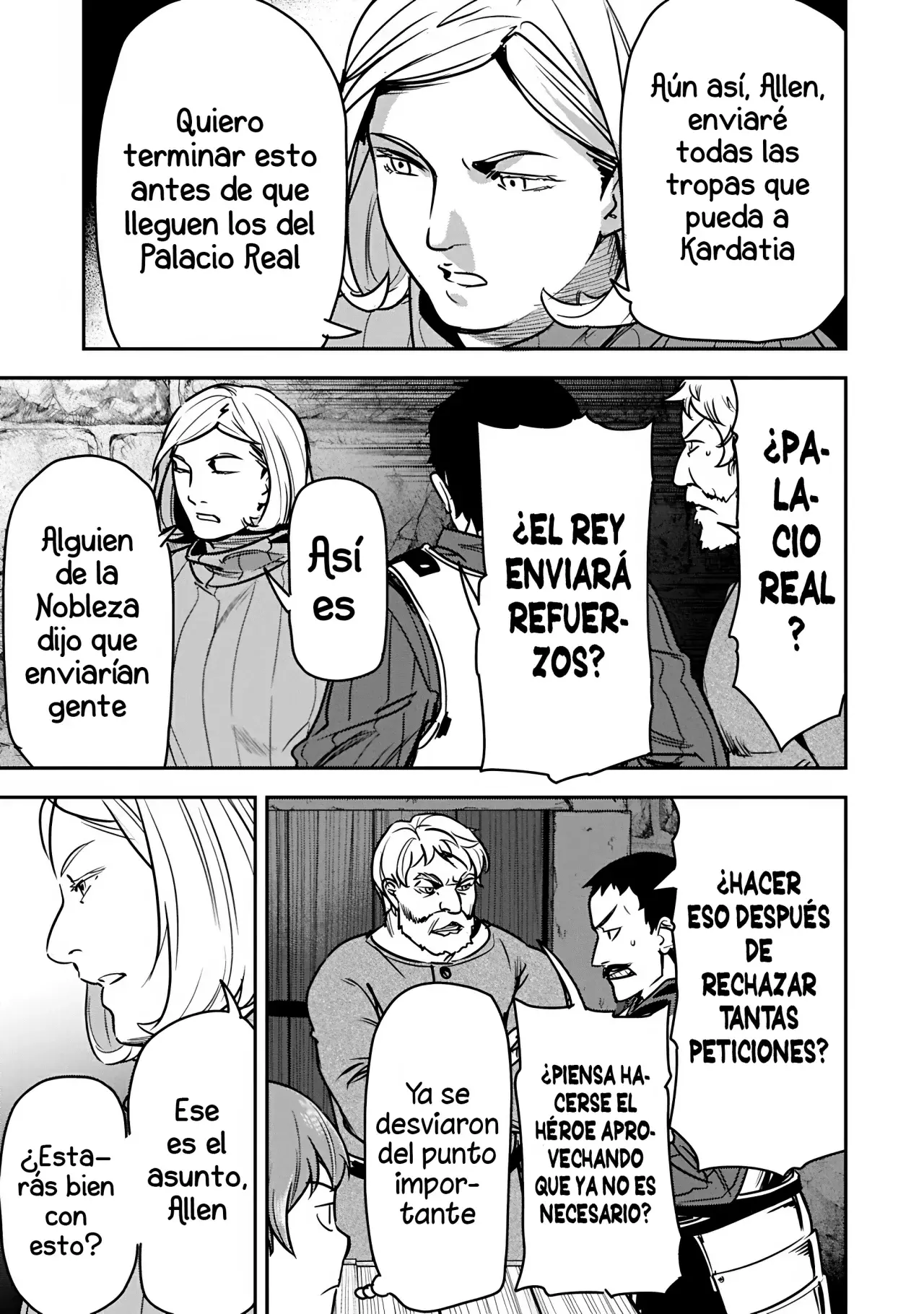Chōnin A wa Akuyaku Reijō o Dōshite mo Sukuitai Capitulo 37: Consejo Militar página 12