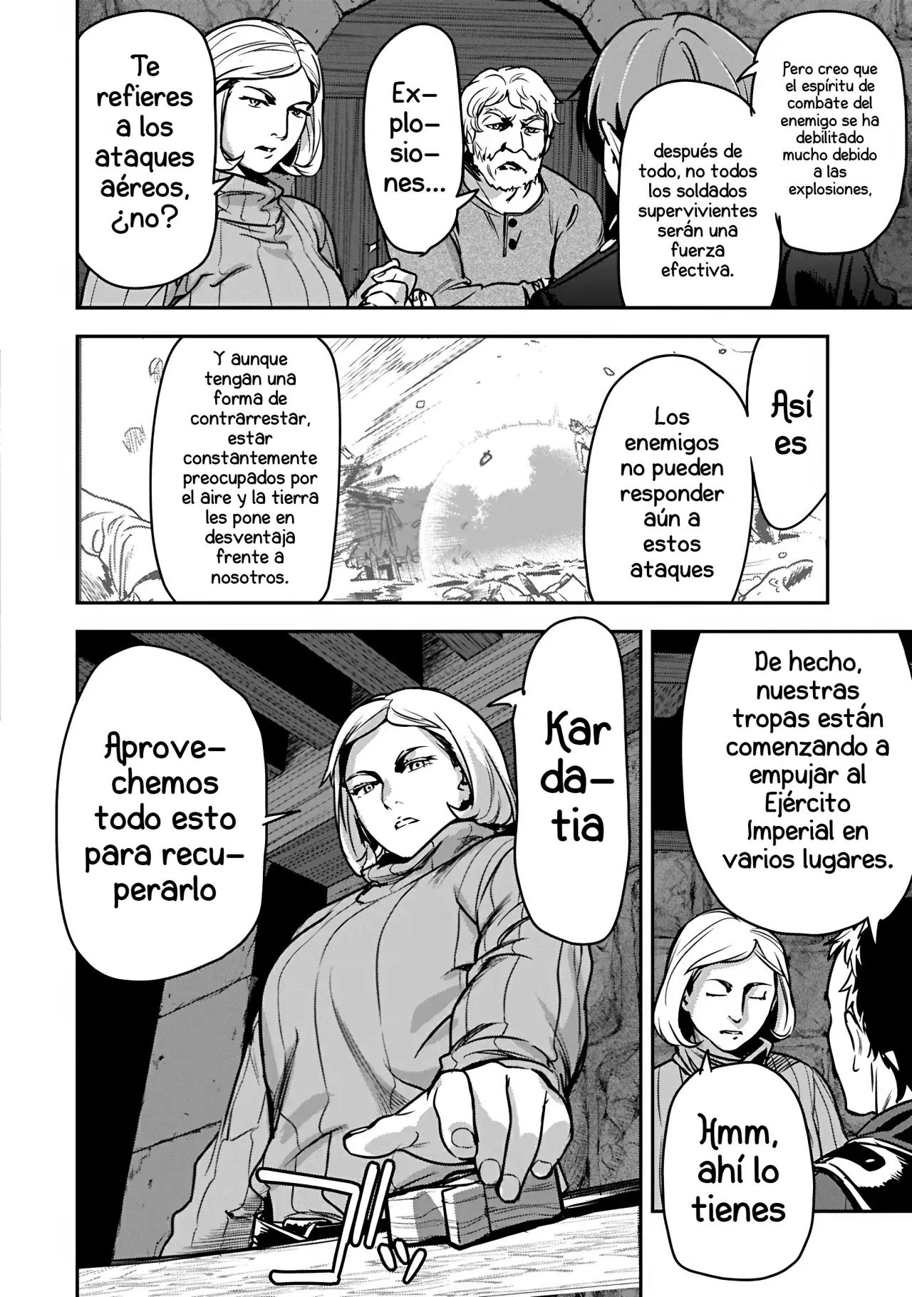 Chōnin A wa Akuyaku Reijō o Dōshite mo Sukuitai Capitulo 37: Consejo Militar página 9