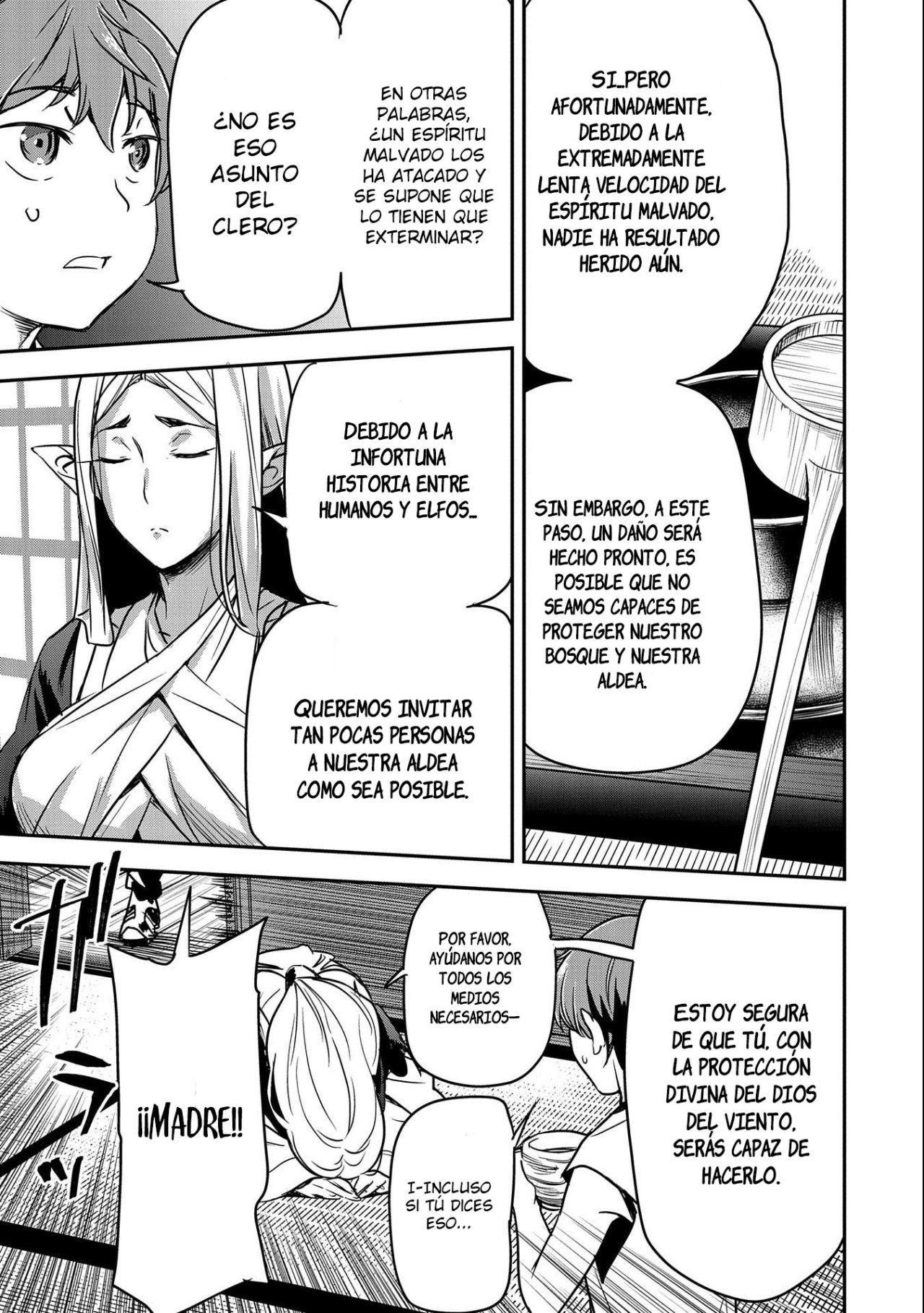 Chōnin A wa Akuyaku Reijō o Dōshite mo Sukuitai Capitulo 8: La Torre del Sabio y el Pueblo Escondido página 24