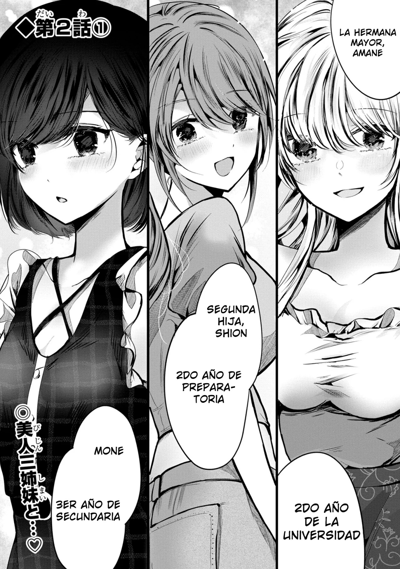 Las tres hermanas enamoradas de ti Capitulo 2.1 página 2