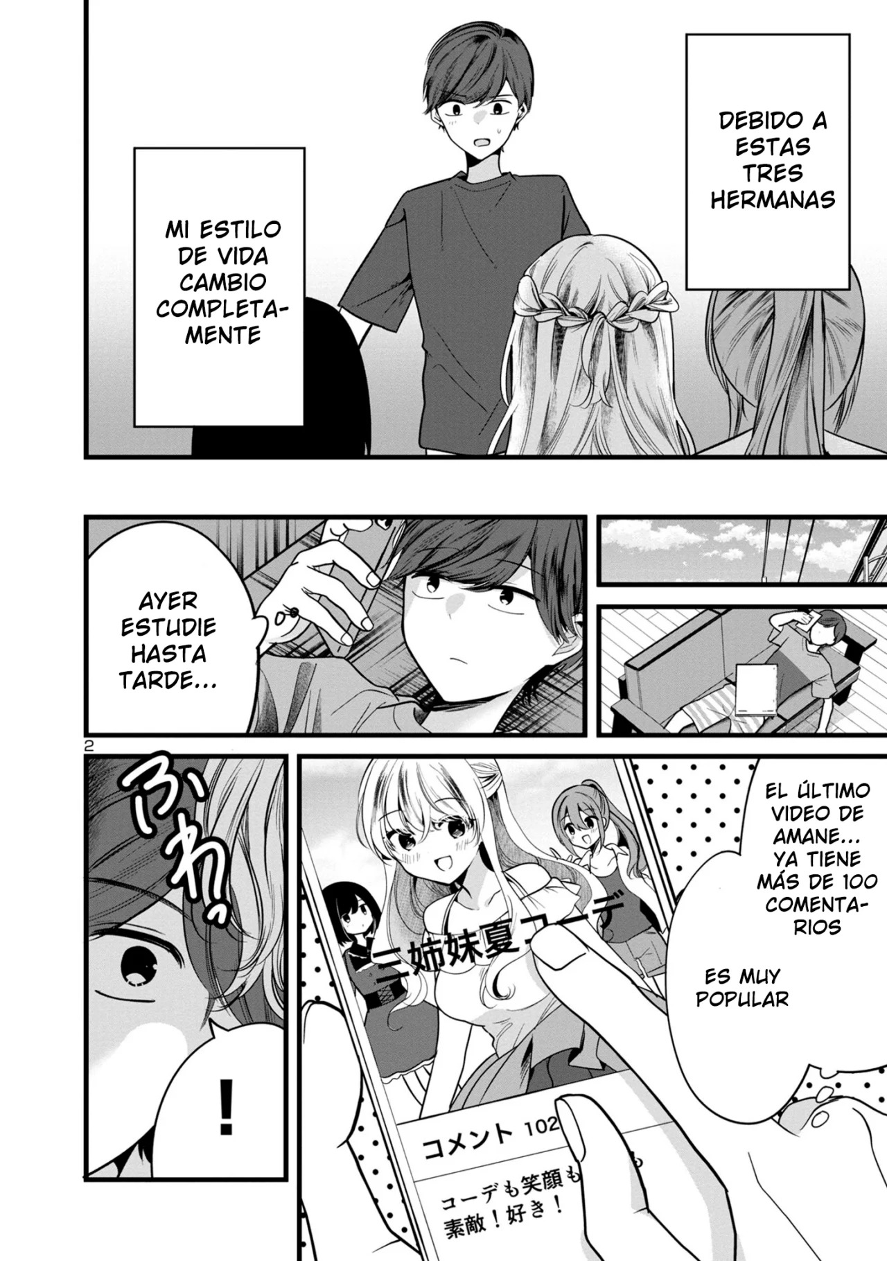 Las tres hermanas enamoradas de ti Capitulo 2.1 página 3