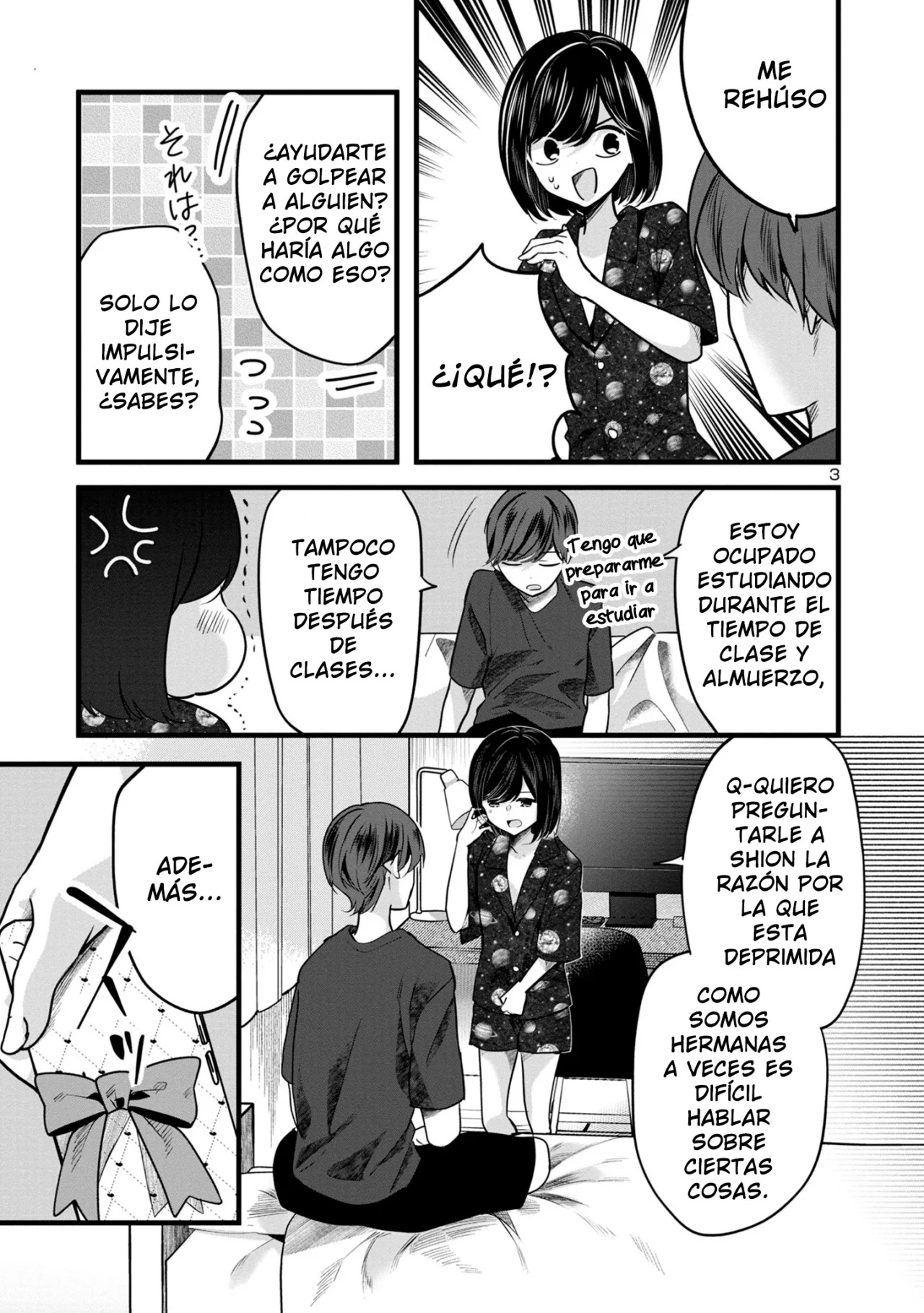 Las tres hermanas enamoradas de ti Capitulo 3.1 página 4